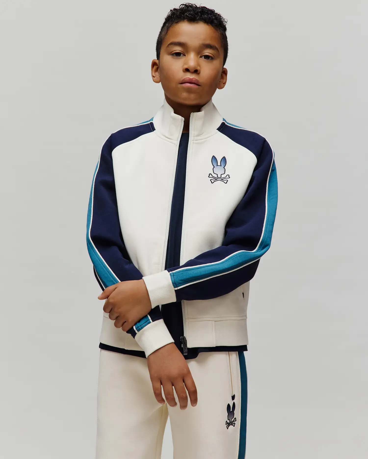 KIDS CASPIAN COLORBLOCKED TRACK BOMBER - KT0500071