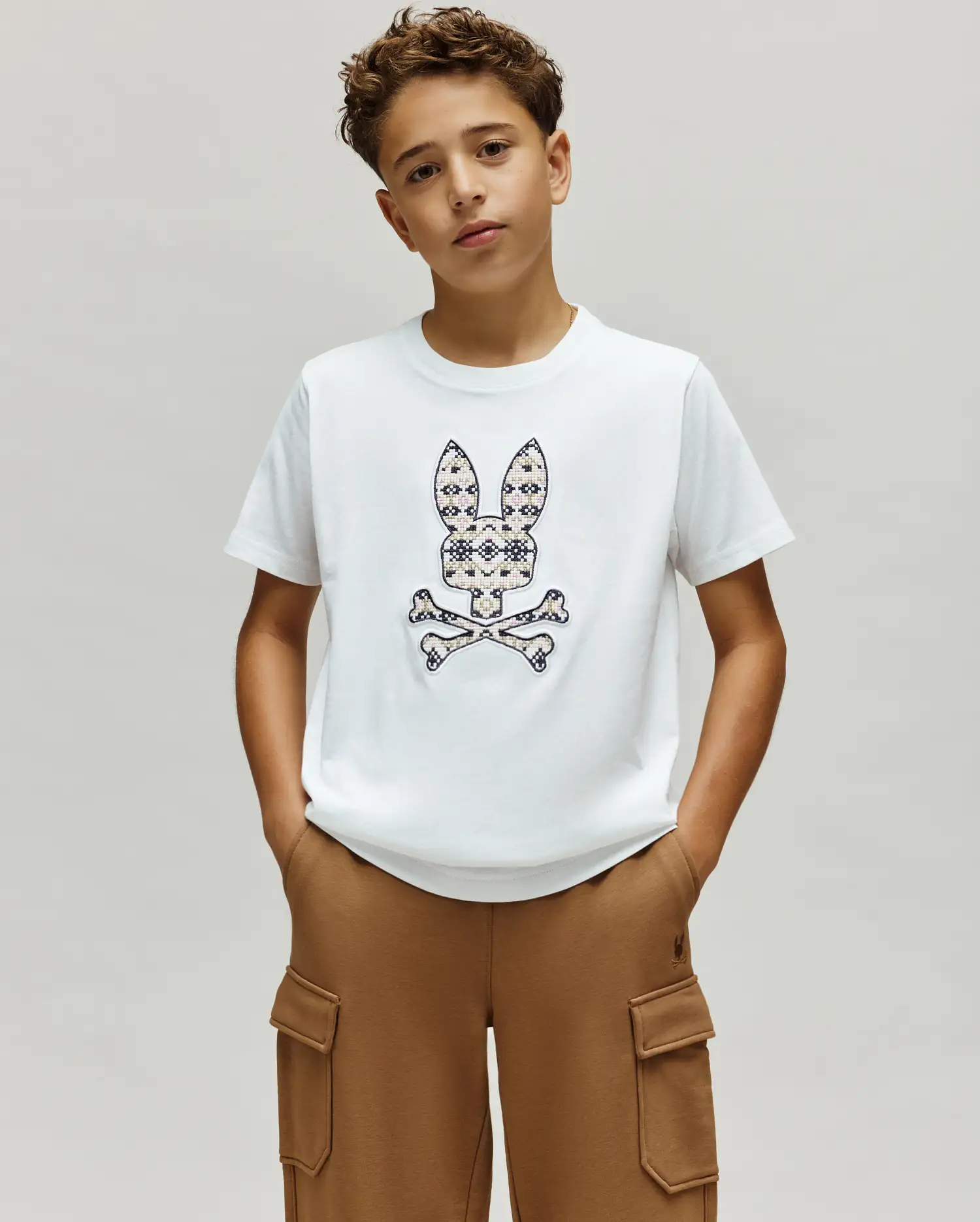 KIDS INDIGO FAIR ISLE GRAPHIC TEE - KT0200105 - Image 2