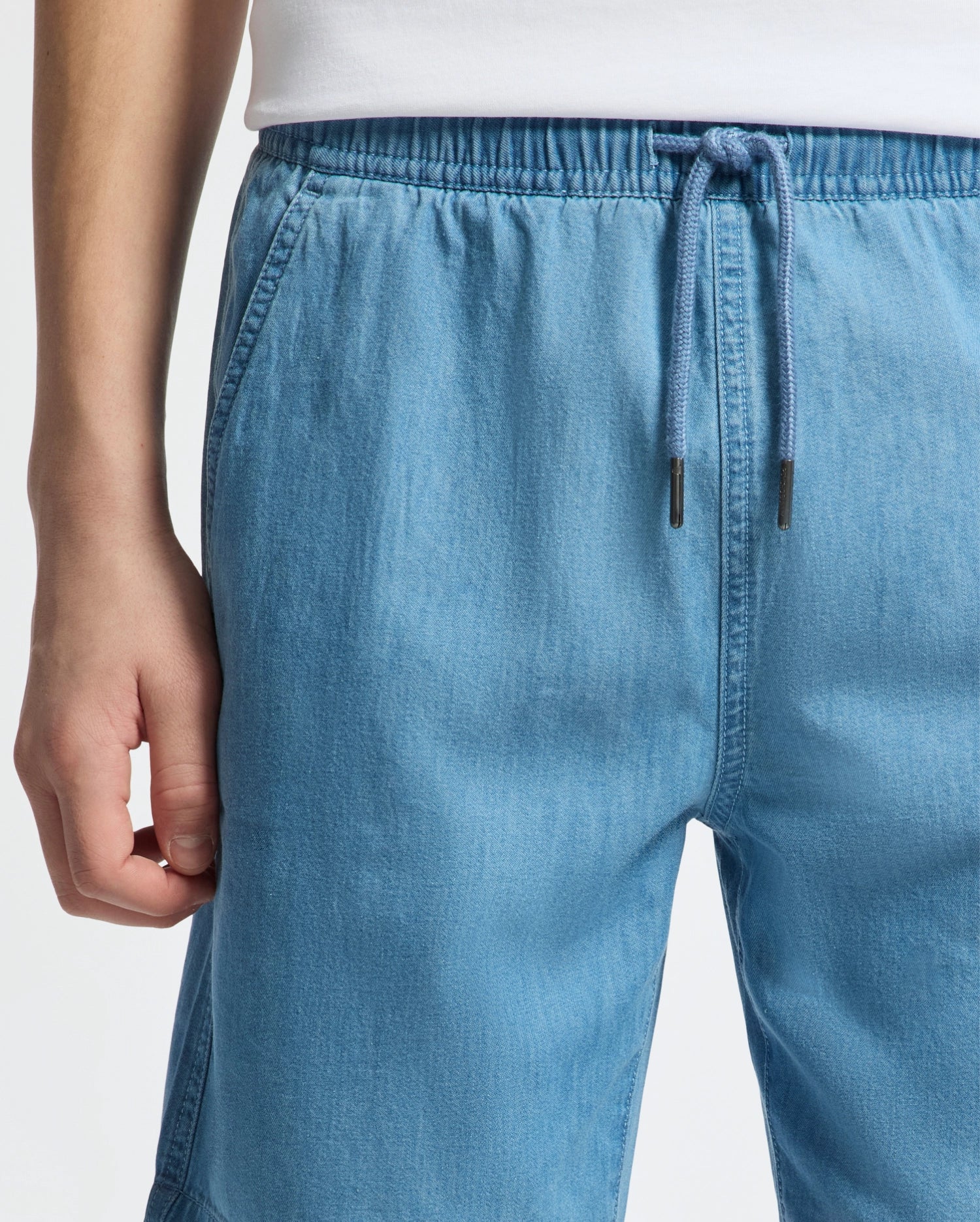 KIDS KERVIN LIGHTWEIGHT DENIM WOVEN SHORT - B0R633F200 - Image 2