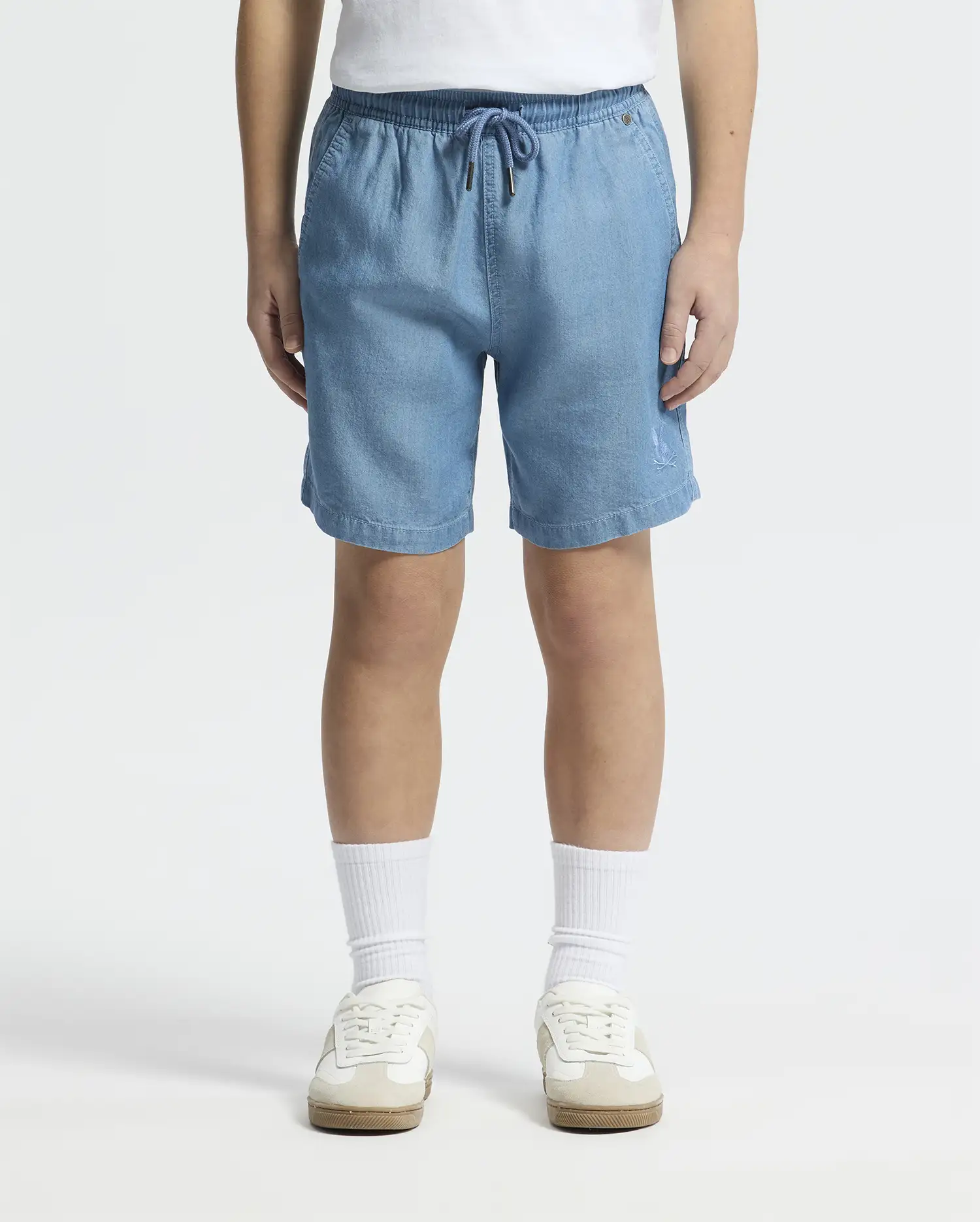 KIDS KERVIN LIGHTWEIGHT DENIM WOVEN SHORT - B0R633F200 - Image 9