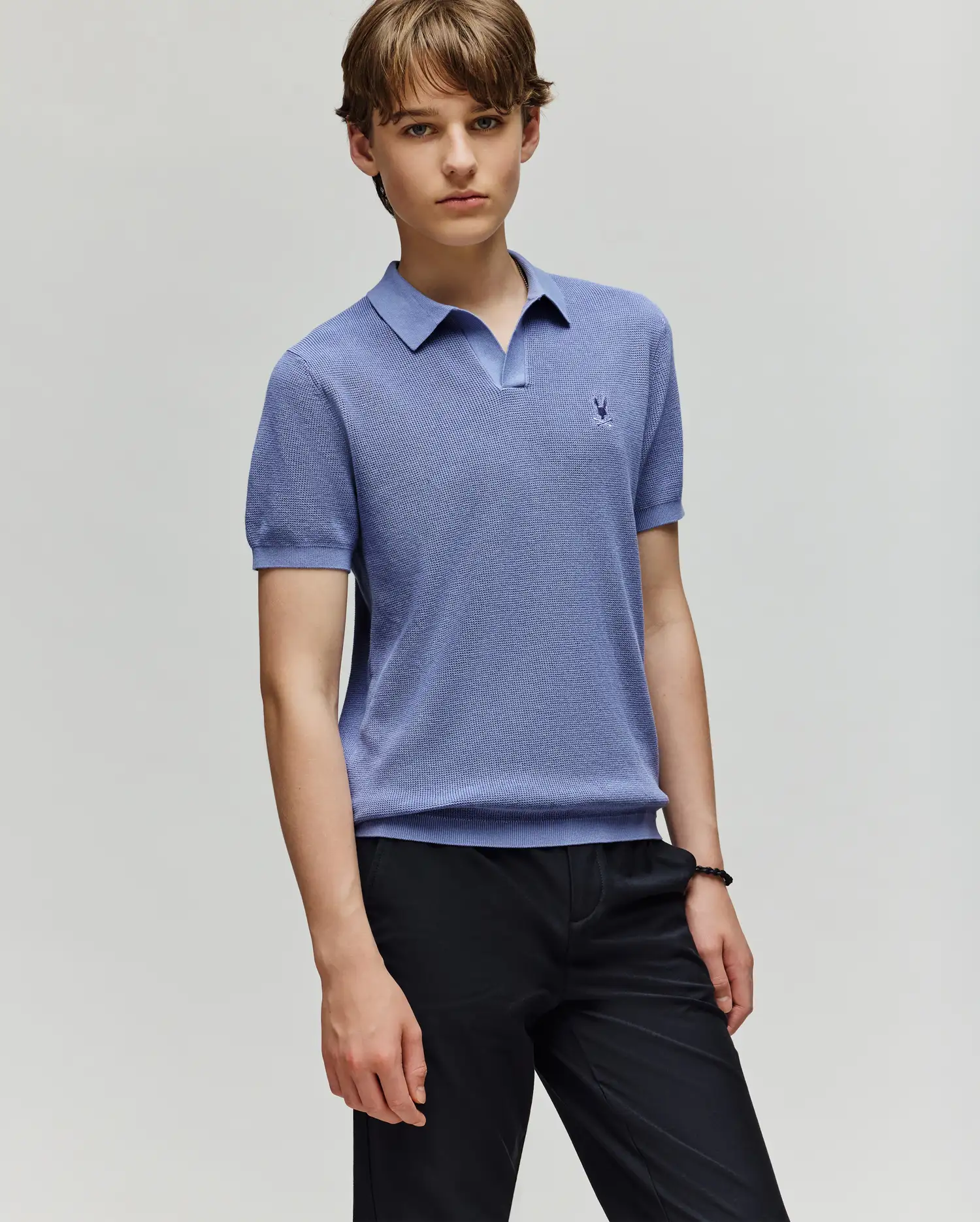 KIDS LEETON KNIT POLO SHIRT - B0E562F200