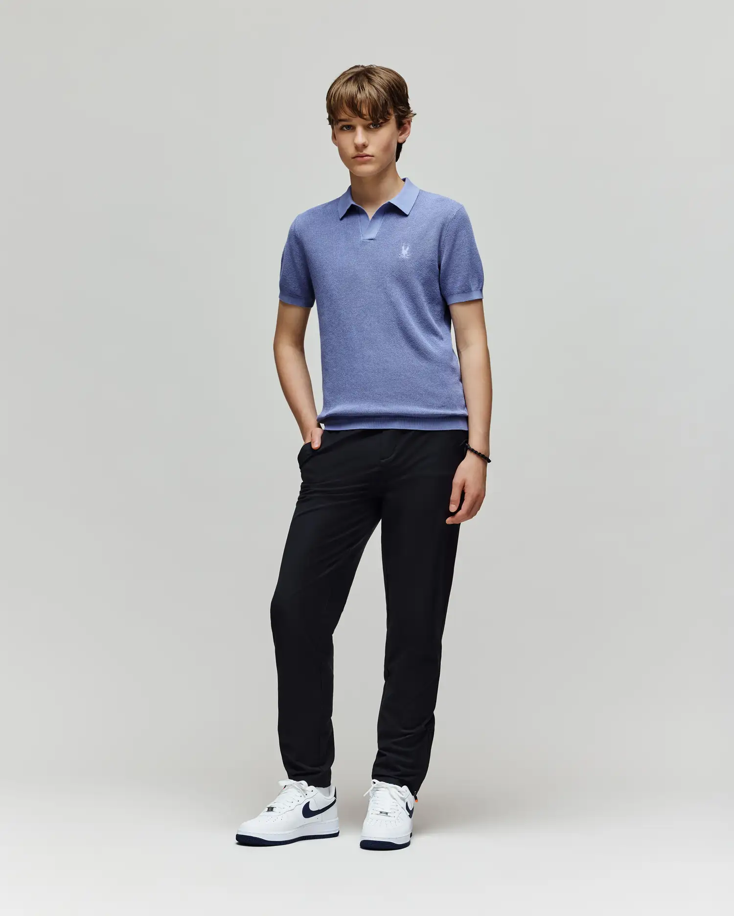 KIDS LEETON KNIT POLO SHIRT - B0E562F200 - Image 5