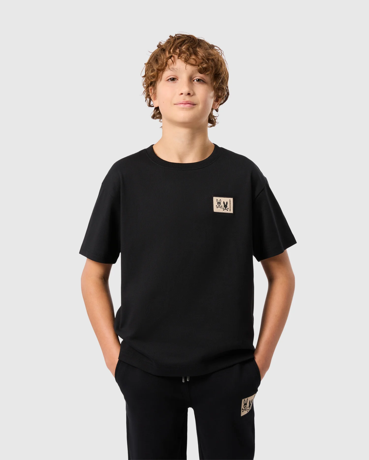 KIDS MONROE TWILL PATCH FLEECE SWEATPANT - B0P929D200 - Image 2