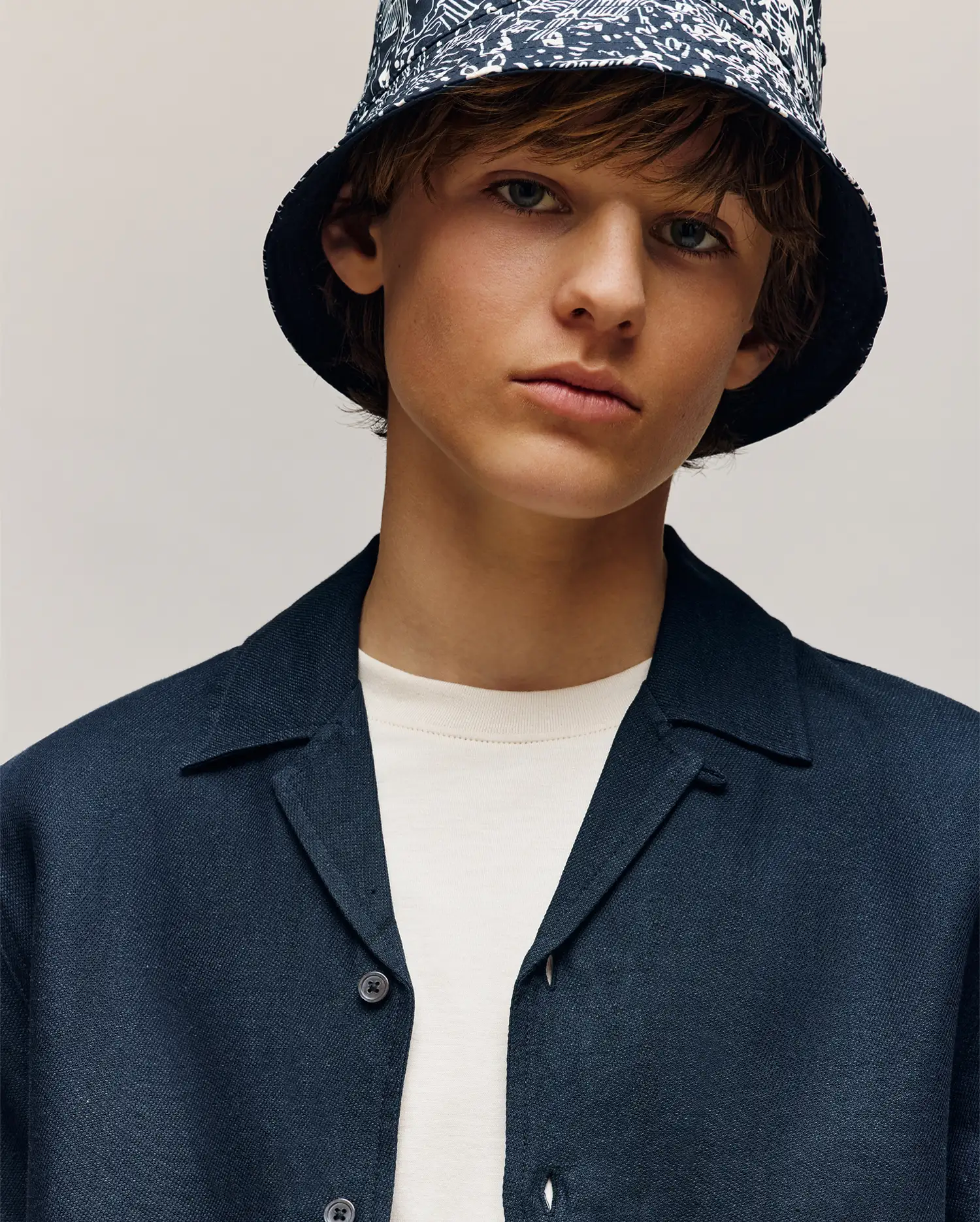 KIDS NAXOS LINEN BLEND SHIRT - KT0300005 - Image 7