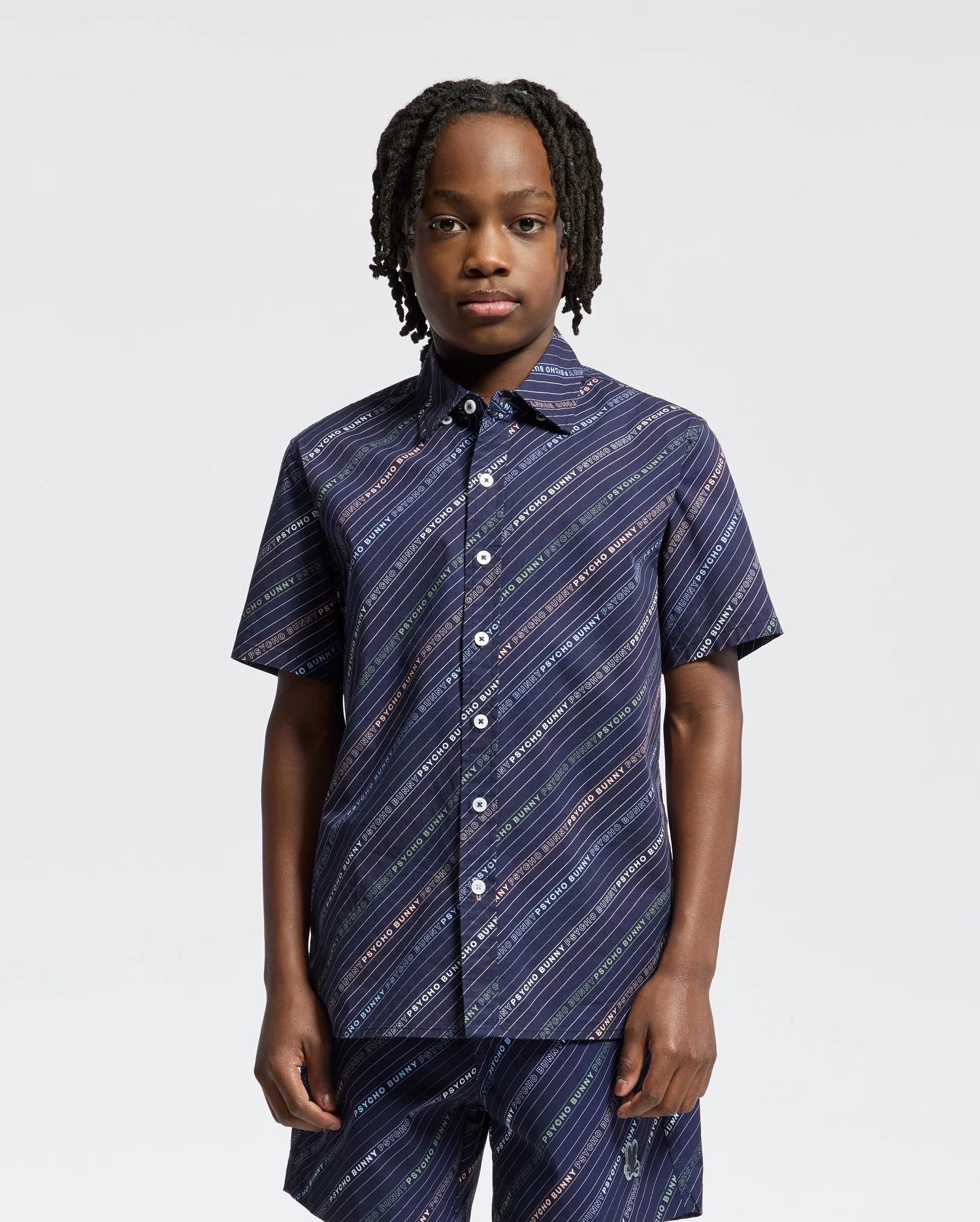 KIDS RENMARK STRETCH POPLIN WOVEN SHIRT - B0Q629F200