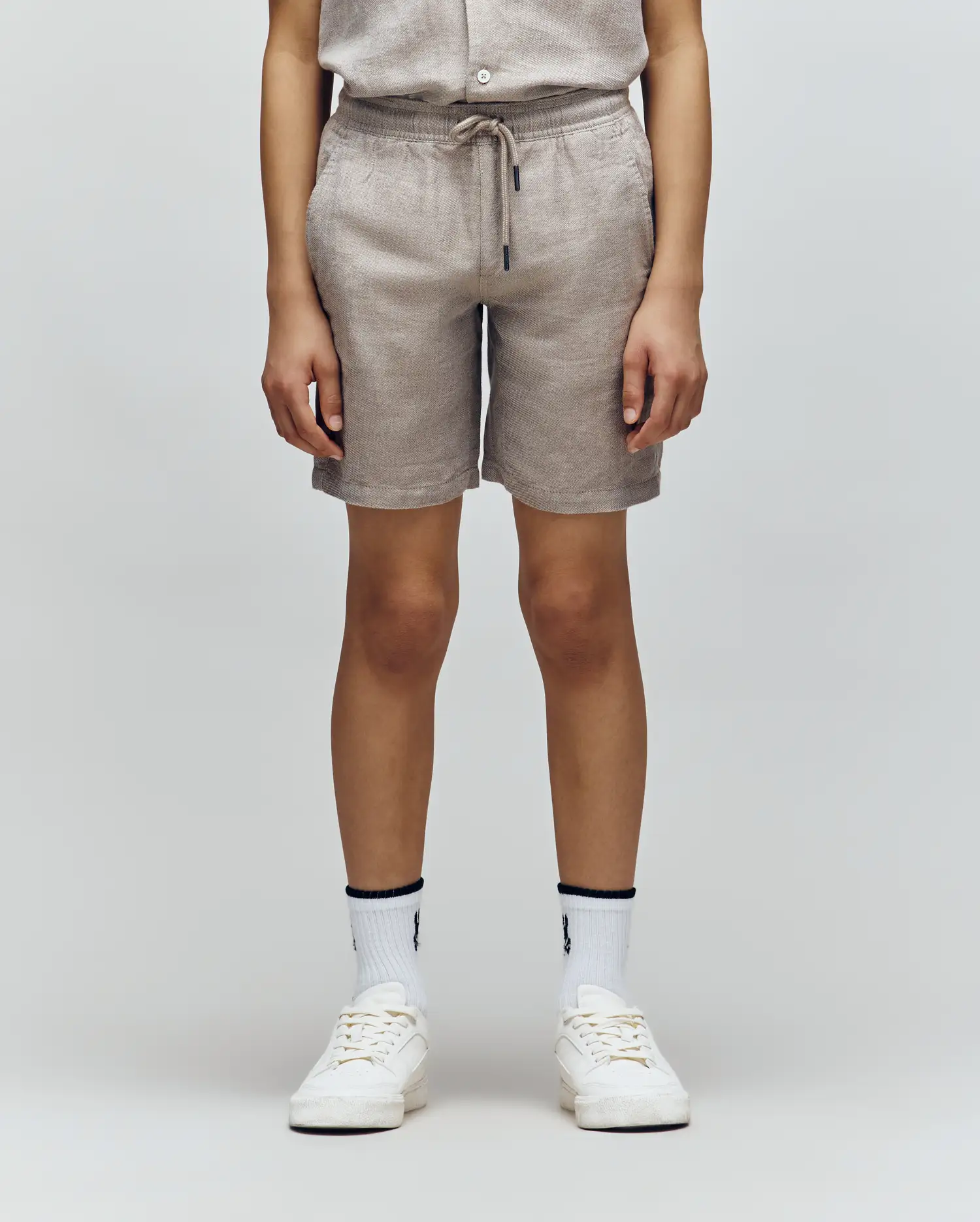 KIDS WINDCREST LINEN BLEND DRAWSTRING SHORT - B0R474C200