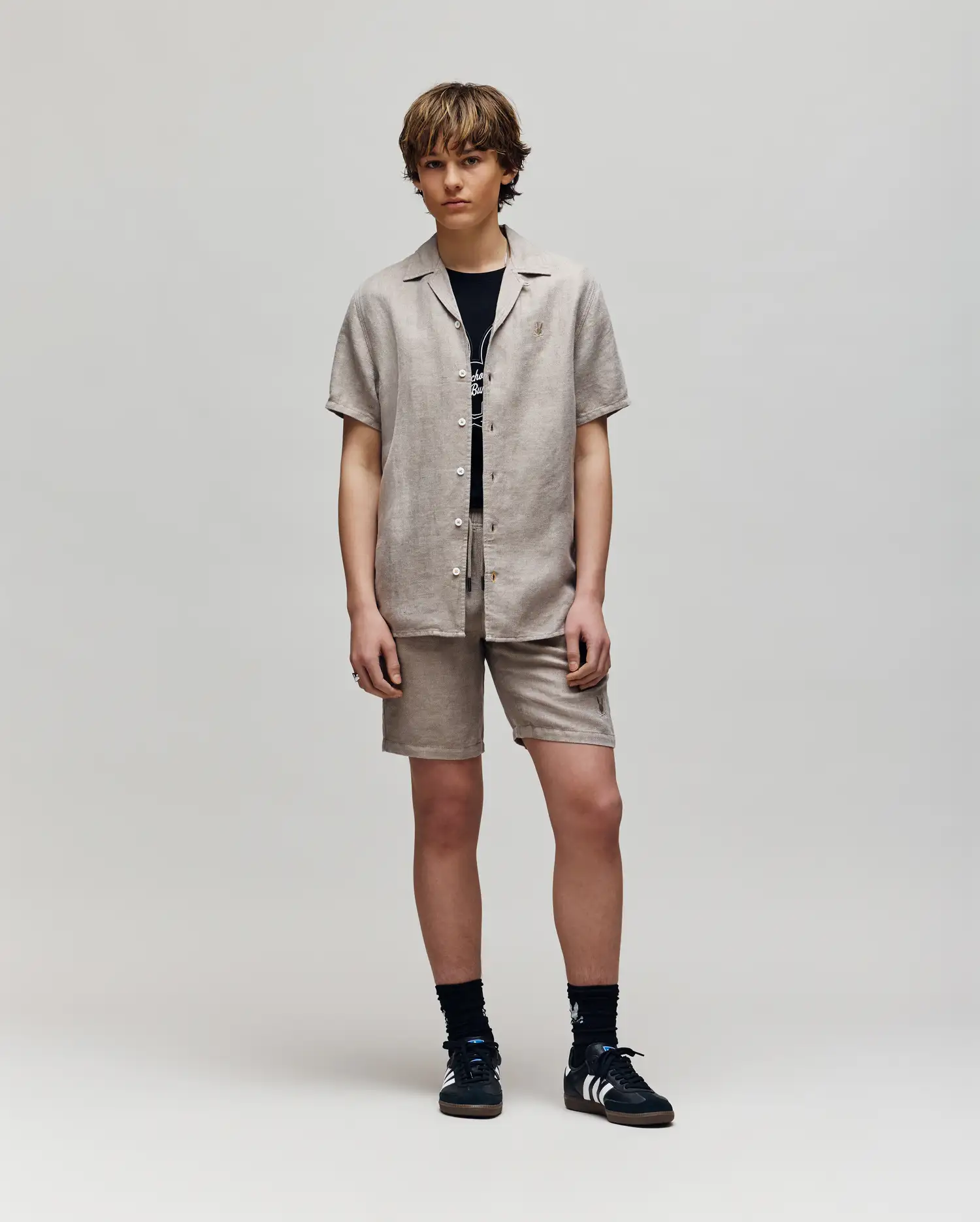 KIDS WINDCREST LINEN BLEND SHORT SLEEVE SHIRT - B0Q148C200 - Image 6