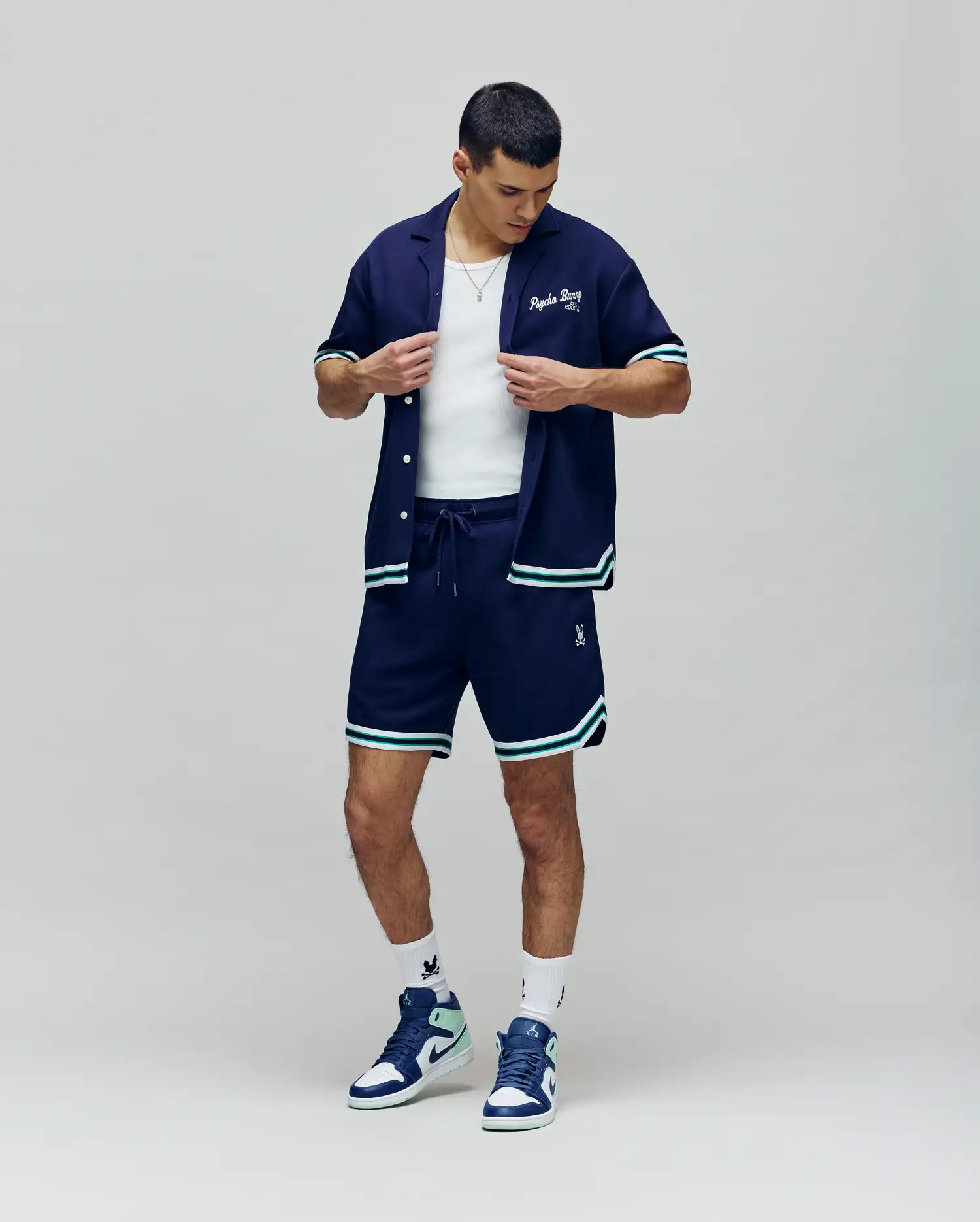MENS BASIL TAPED CAMP COLLAR SHIRT - MT0500004 - Image 3