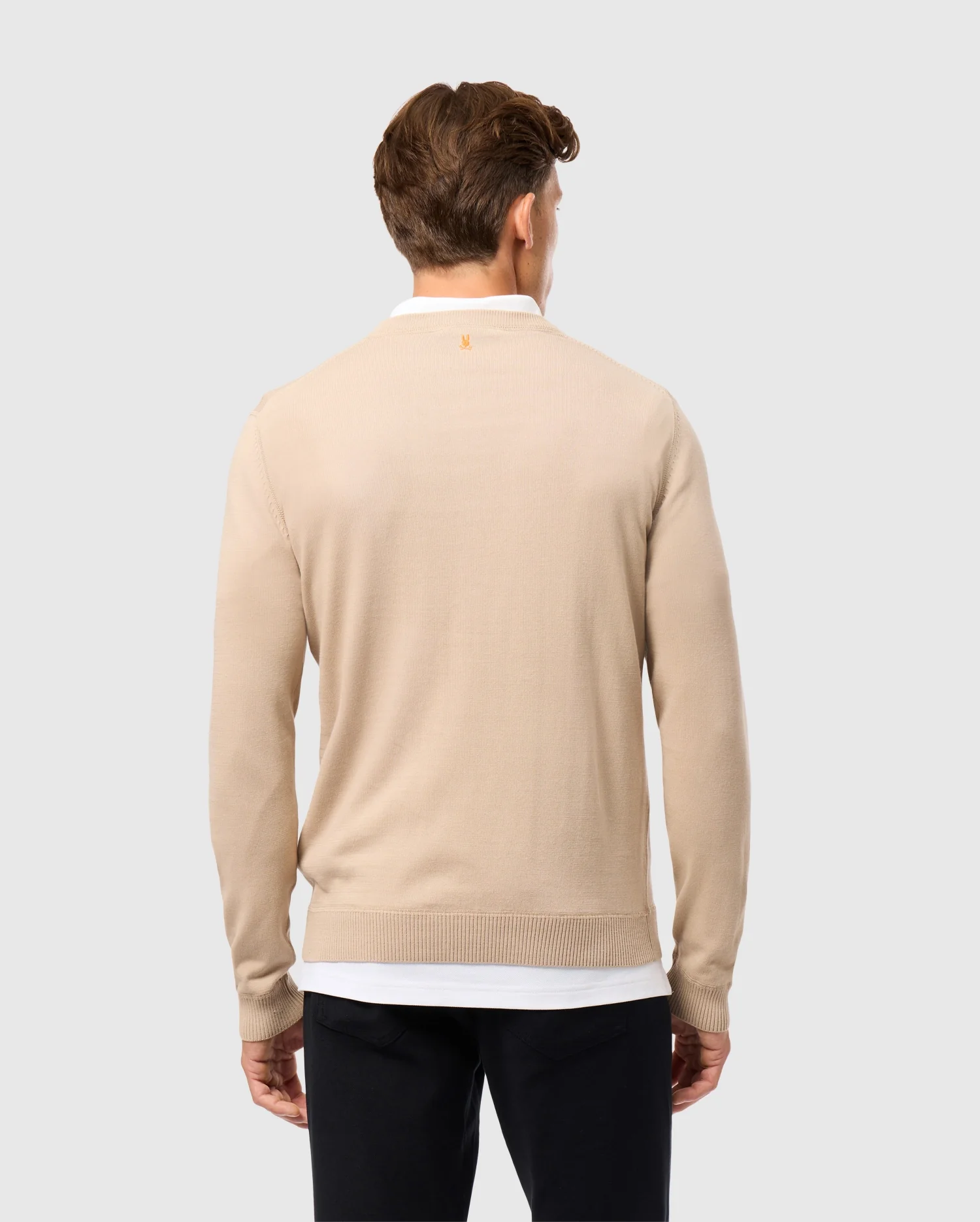 MENS BELMORE EXTRA FINE COTTON SWEATER - B6E832D200 - Image 7