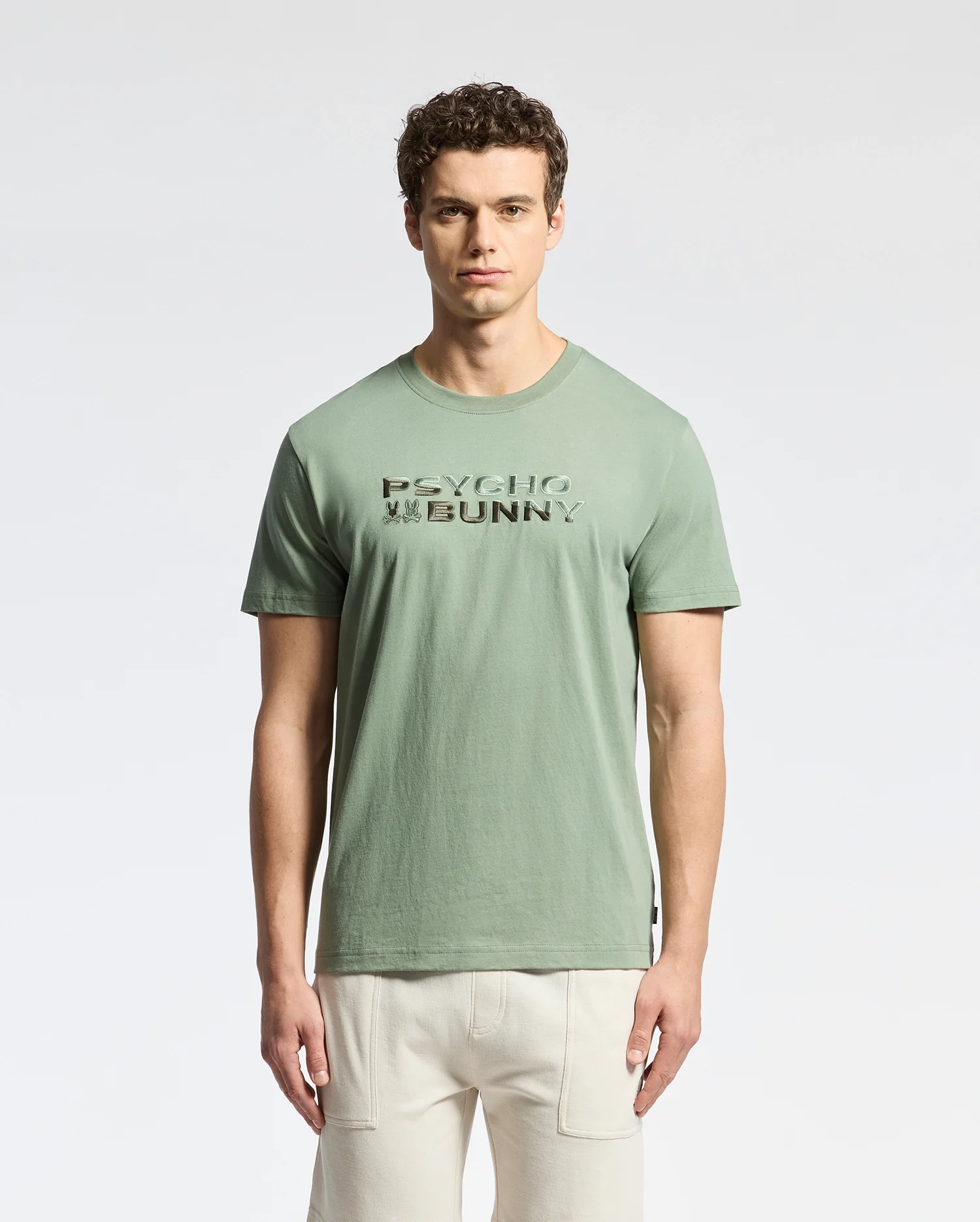 MENS BERNI EMBROIDERED WORDMARK GRAPHIC TEE - B6U417F200 - Image 2