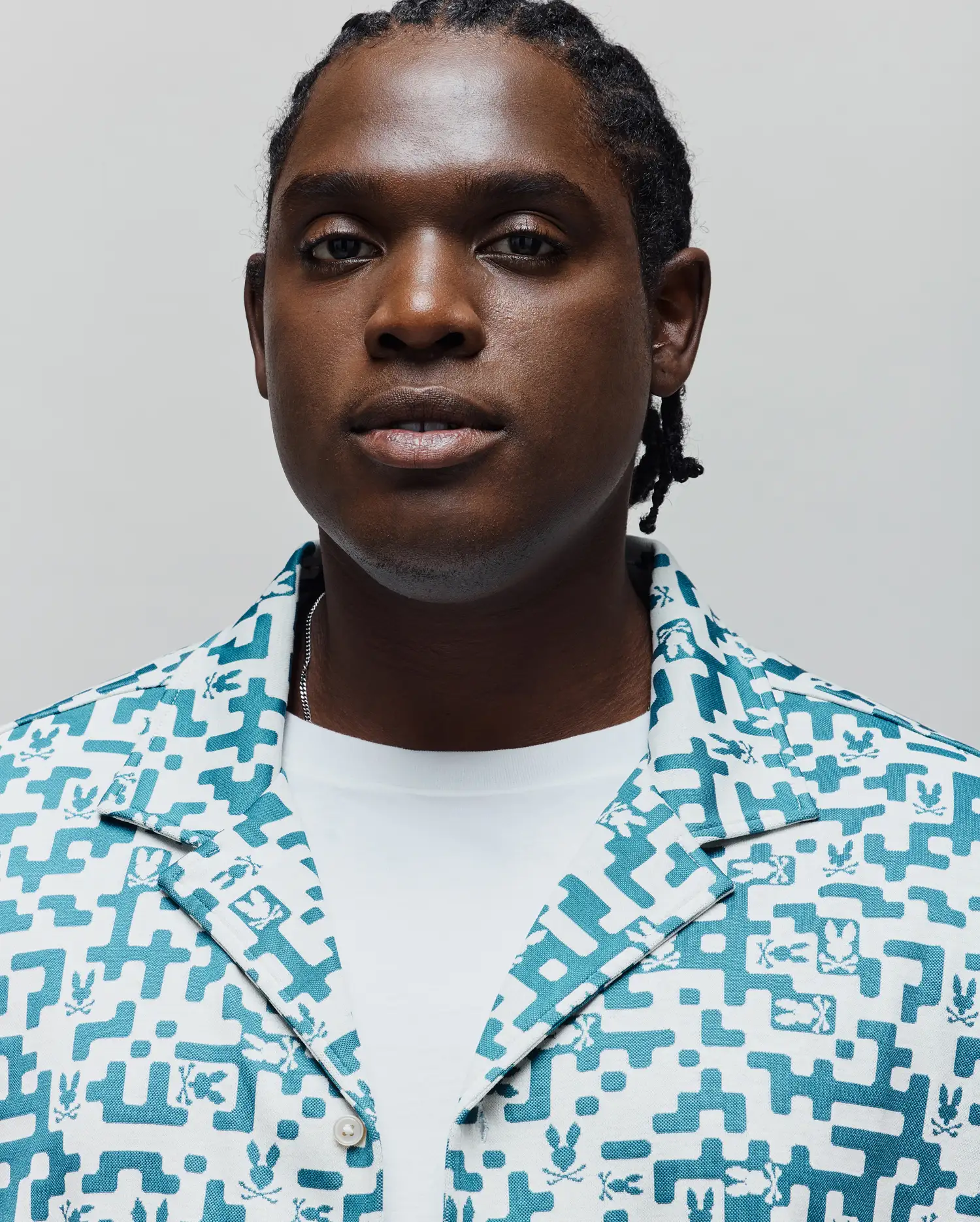 MENS BIG AND TALL JOSH JACQUARD SHIRT - BT0300004 - Image 3