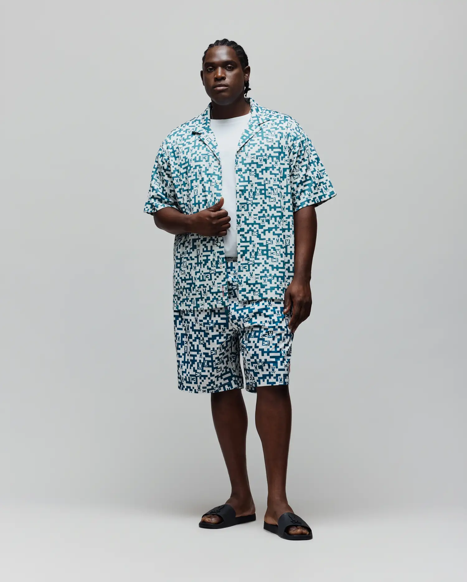 MENS BIG AND TALL JOSH JACQUARD SHIRT - BT0300004 - Image 4