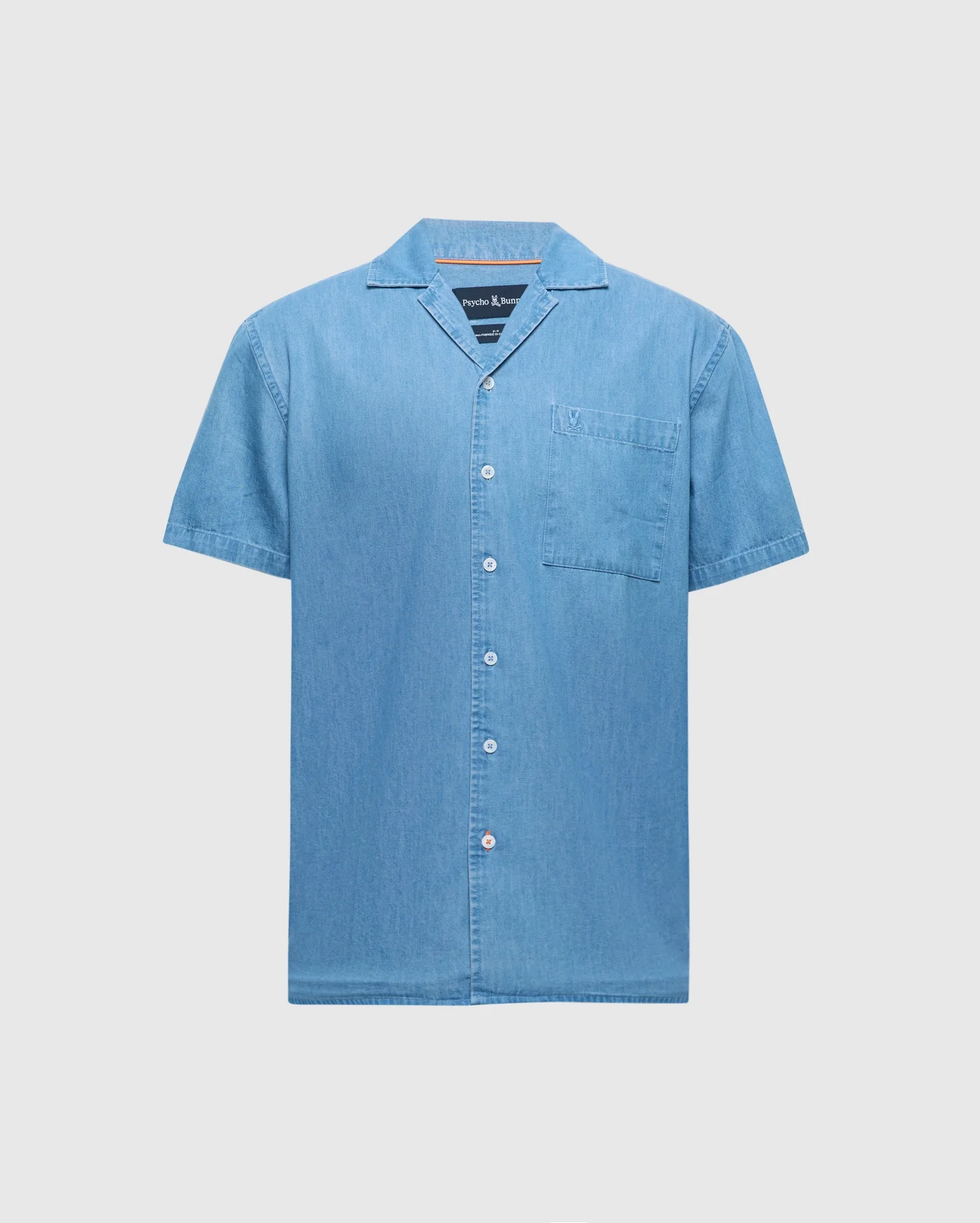 MENS BIG AND TALL KERVIN LIGHTWEIGHT DENIM WOVEN SHIRT - B9Q467F200 - Image 8