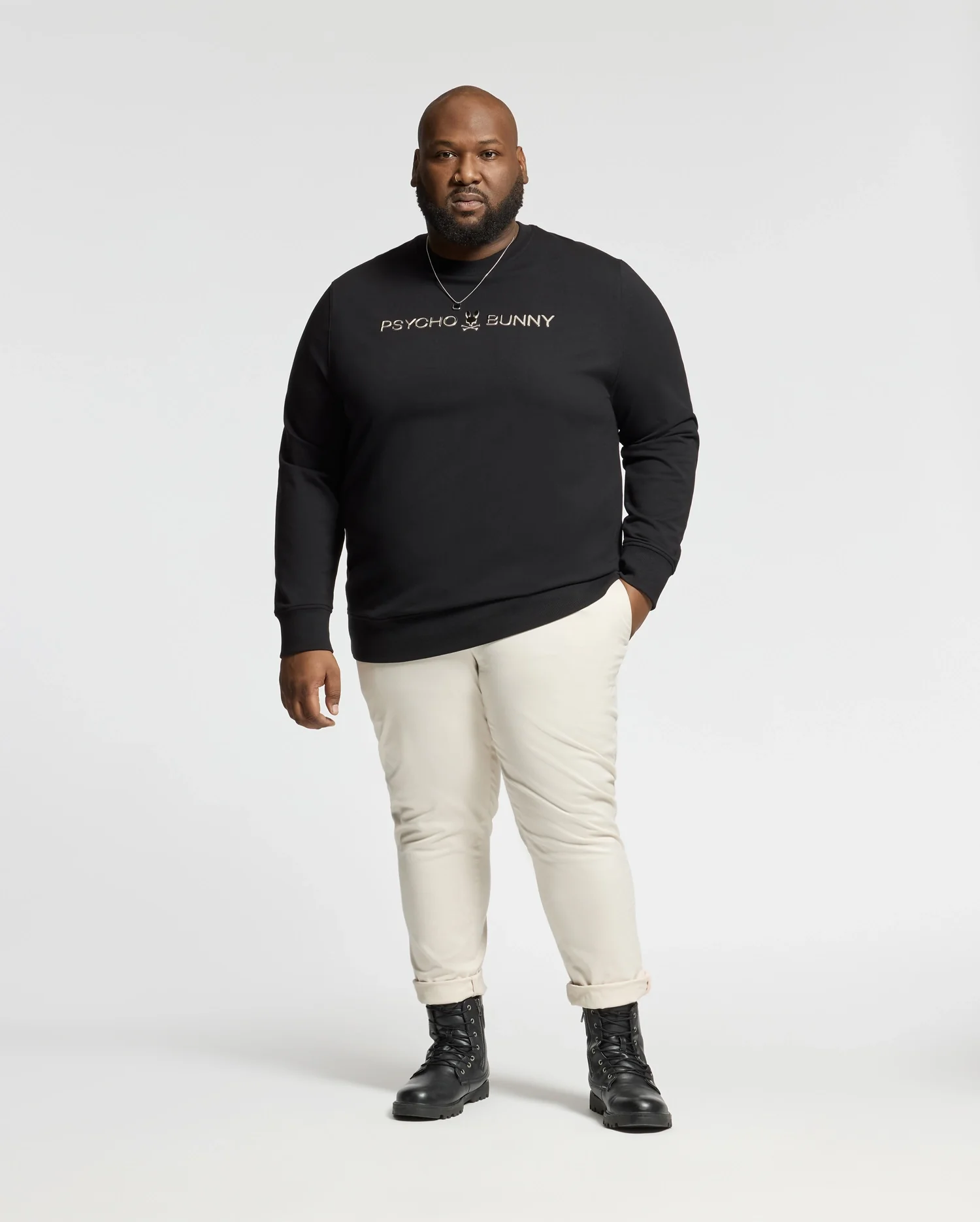 BIG AND TALL LAVATA FRENCH TERRY SWEATSHIRT - B9S159E200 - Image 7