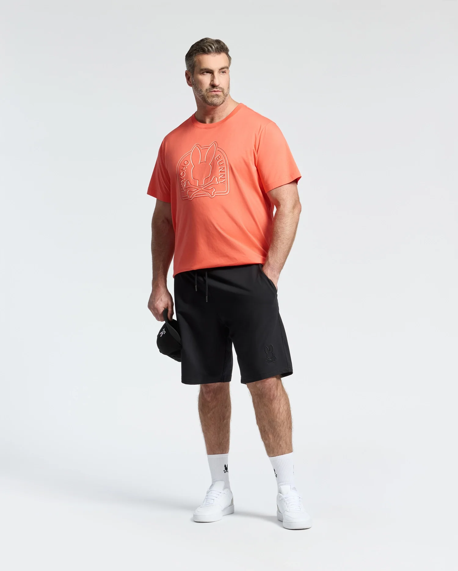 MENS BIG AND TALL LEVANZO FRENCH TERRY SWEATSHORT - B9R578F200 - Image 7