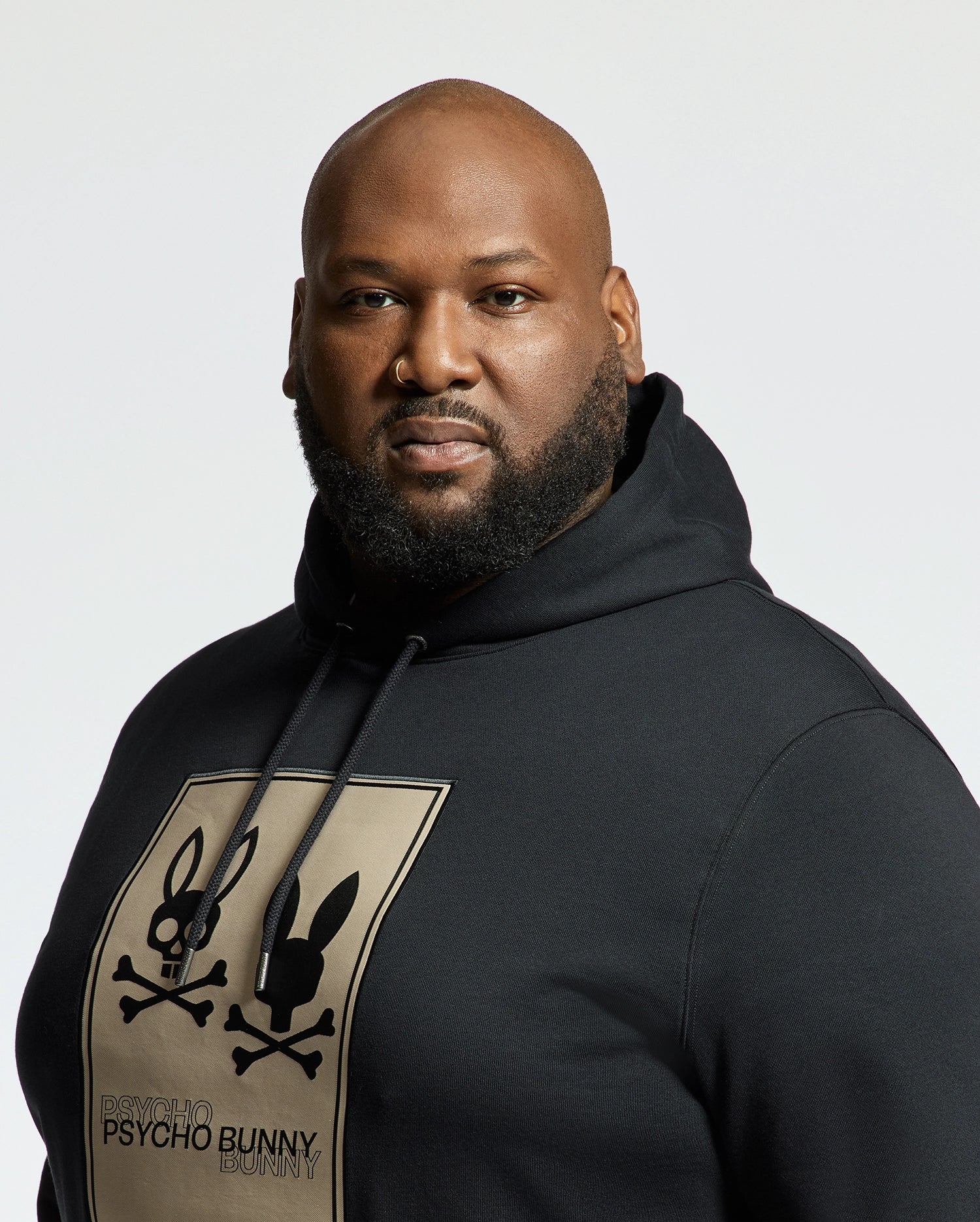 MENS BIG AND TALL MONROE TWILL PATCH FLEECE HOODIE - B9H926D200 - Image 3