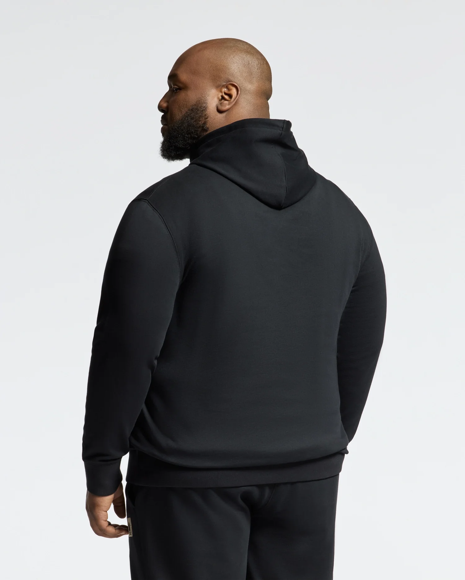 MENS BIG AND TALL MONROE TWILL PATCH FLEECE HOODIE - B9H926D200 - Image 5