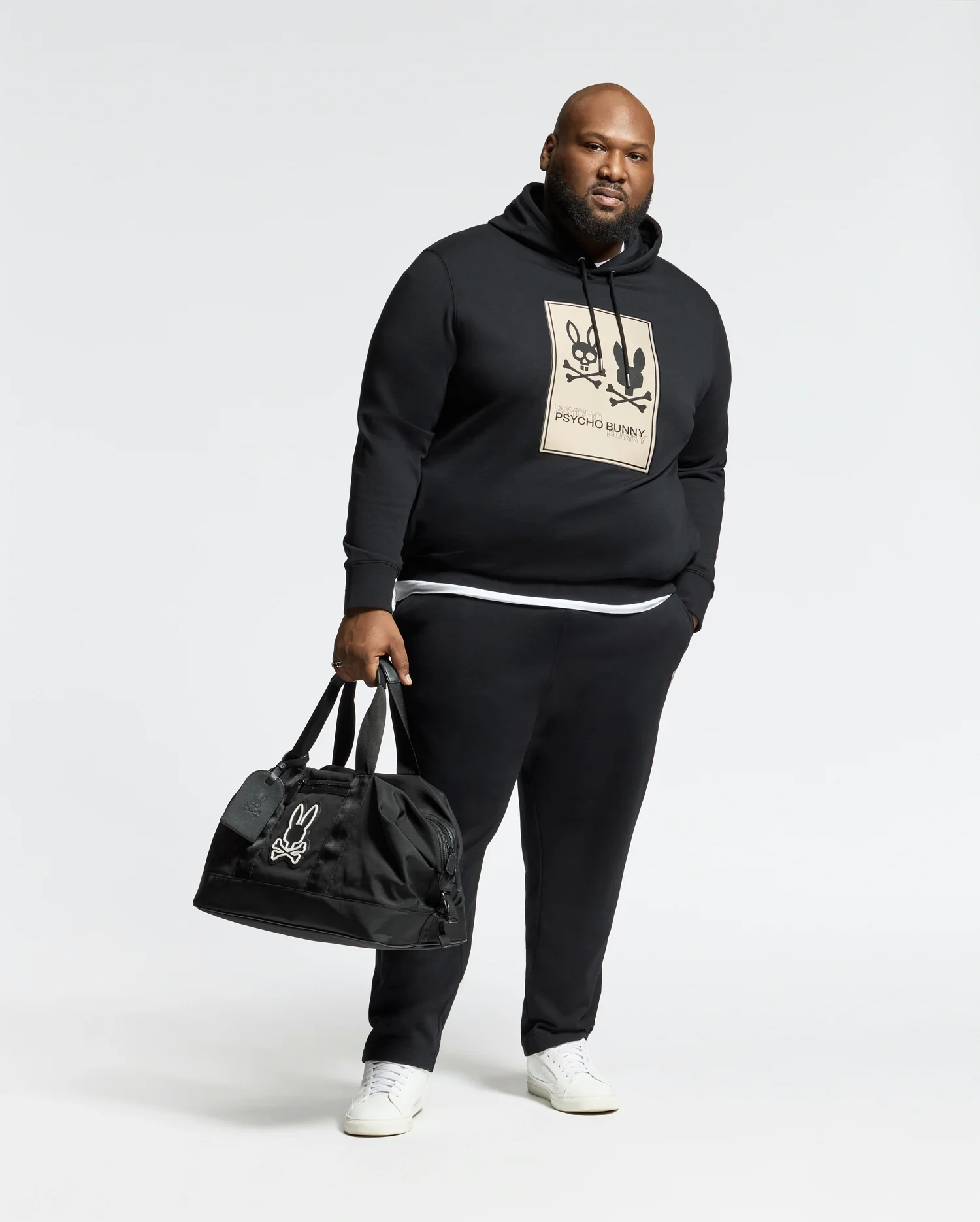 MENS BIG AND TALL MONROE TWILL PATCH FLEECE HOODIE - B9H926D200 - Image 7