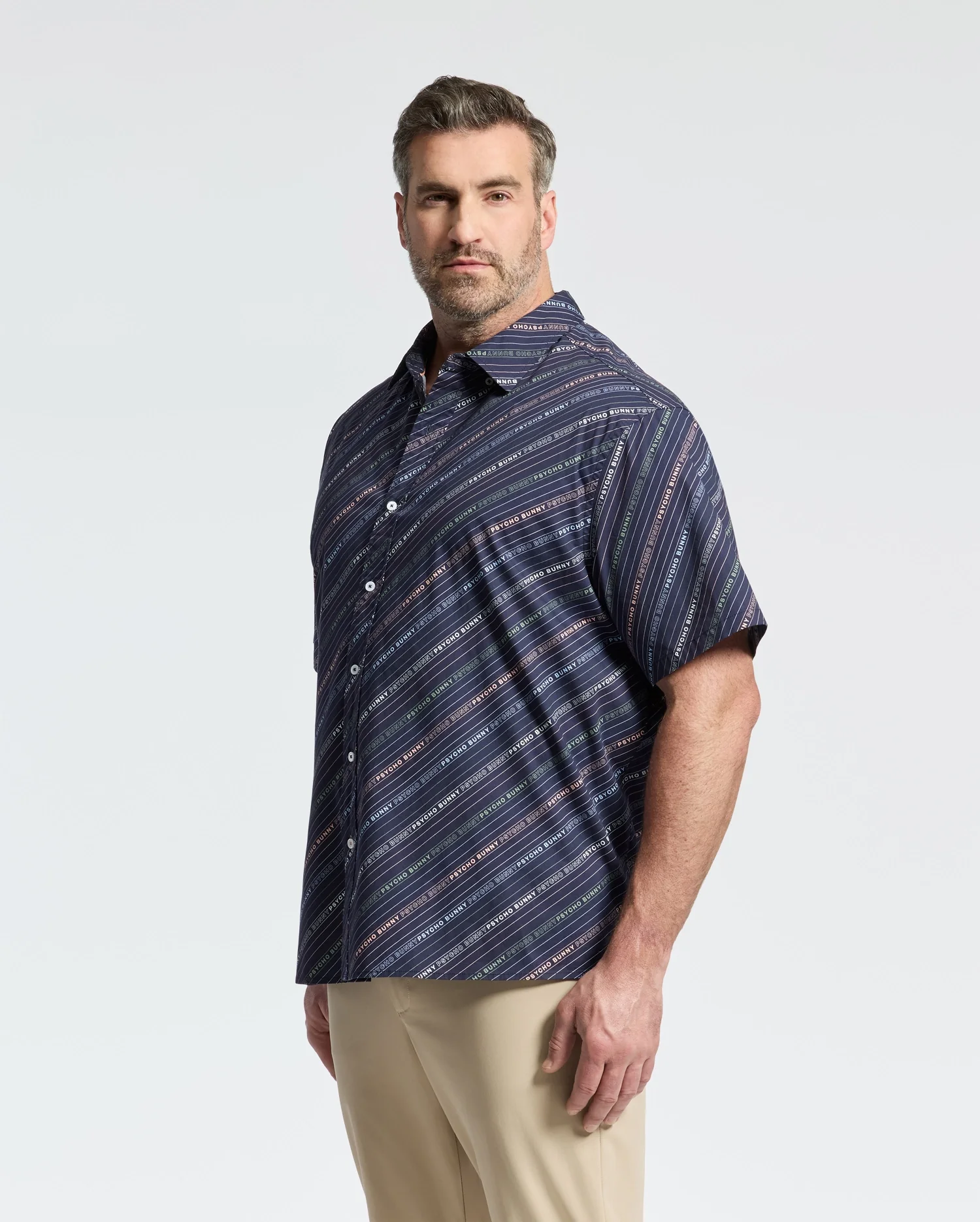 MENS BIG AND TALL RENMARK STRETCH POPLIN WOVEN SHIRT - B9Q629F200 - Image 5