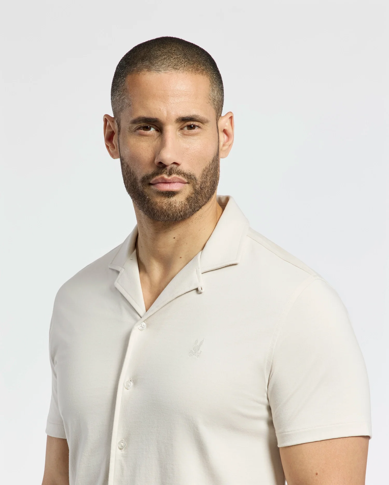 MENS BRYAN CAMP COLLAR SHORT SLEEVE SHIRT - B6Q581F200 - Image 2