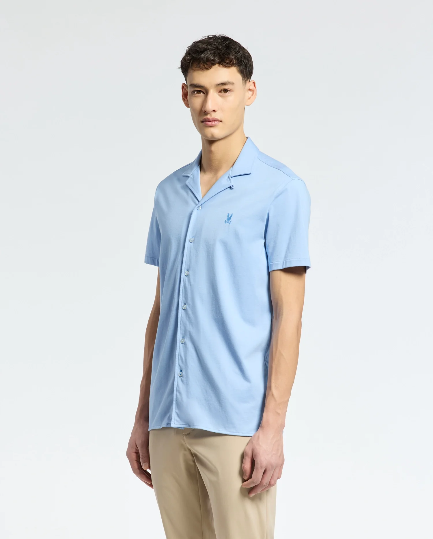MENS BRYAN CAMP COLLAR SHORT SLEEVE SHIRT - B6Q581F200 - Image 4