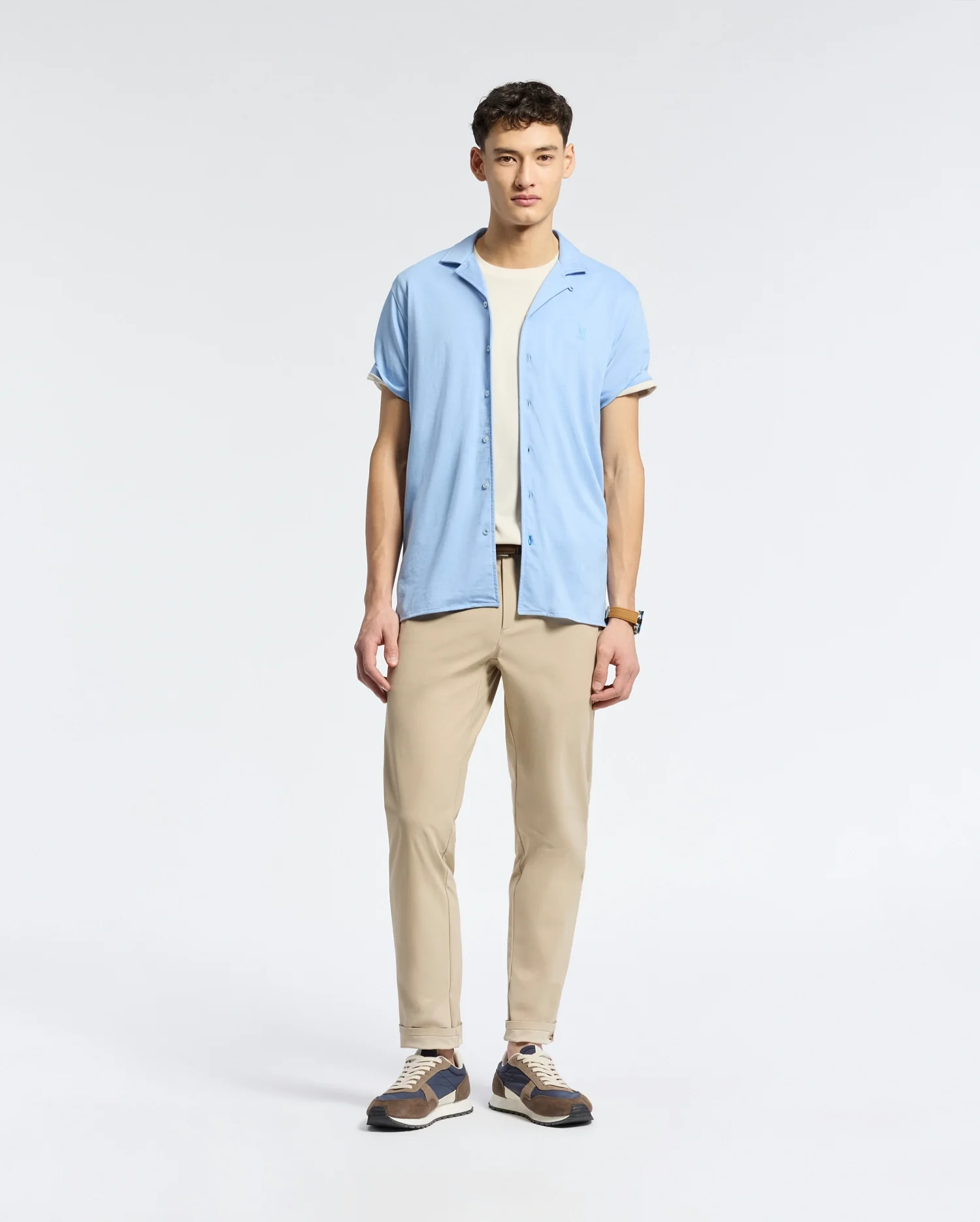 MENS BRYAN CAMP COLLAR SHORT SLEEVE SHIRT - B6Q581F200 - Image 6