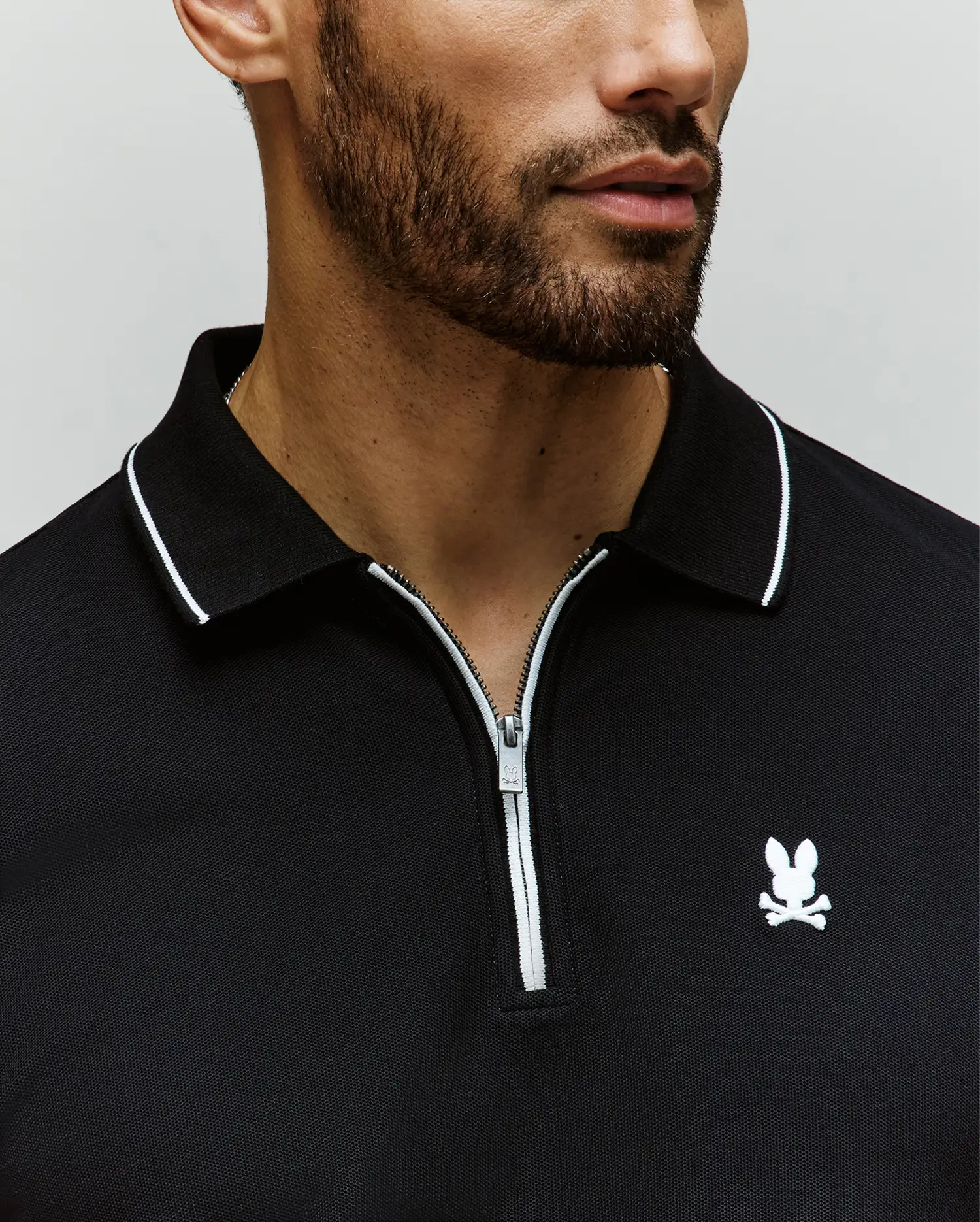 MENS DANE ZIP PIQUE POLO - MT0100103 - Image 2