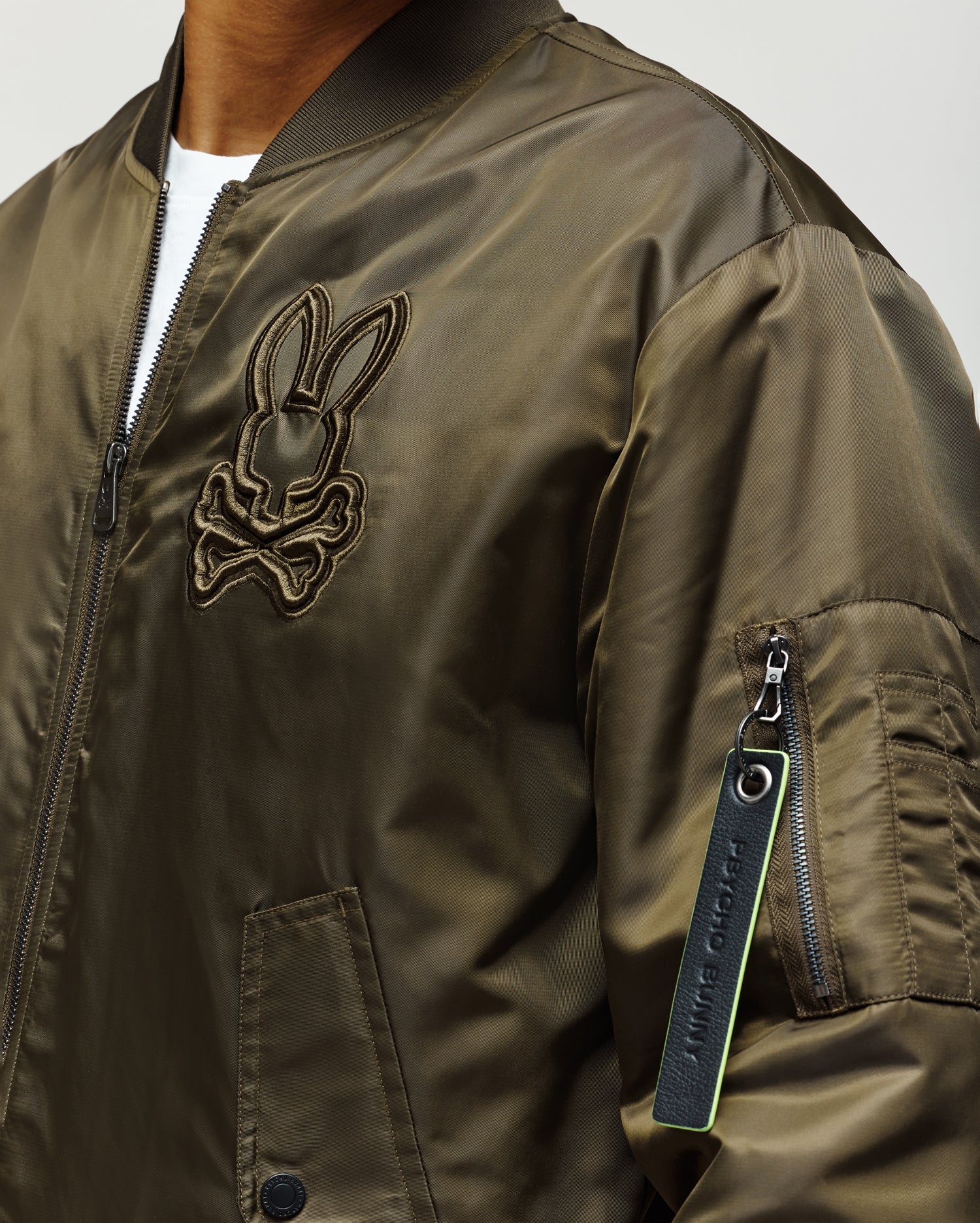 MENS DAVID OVERSIZED SATIN BOMBER - MO1100001 - Image 5