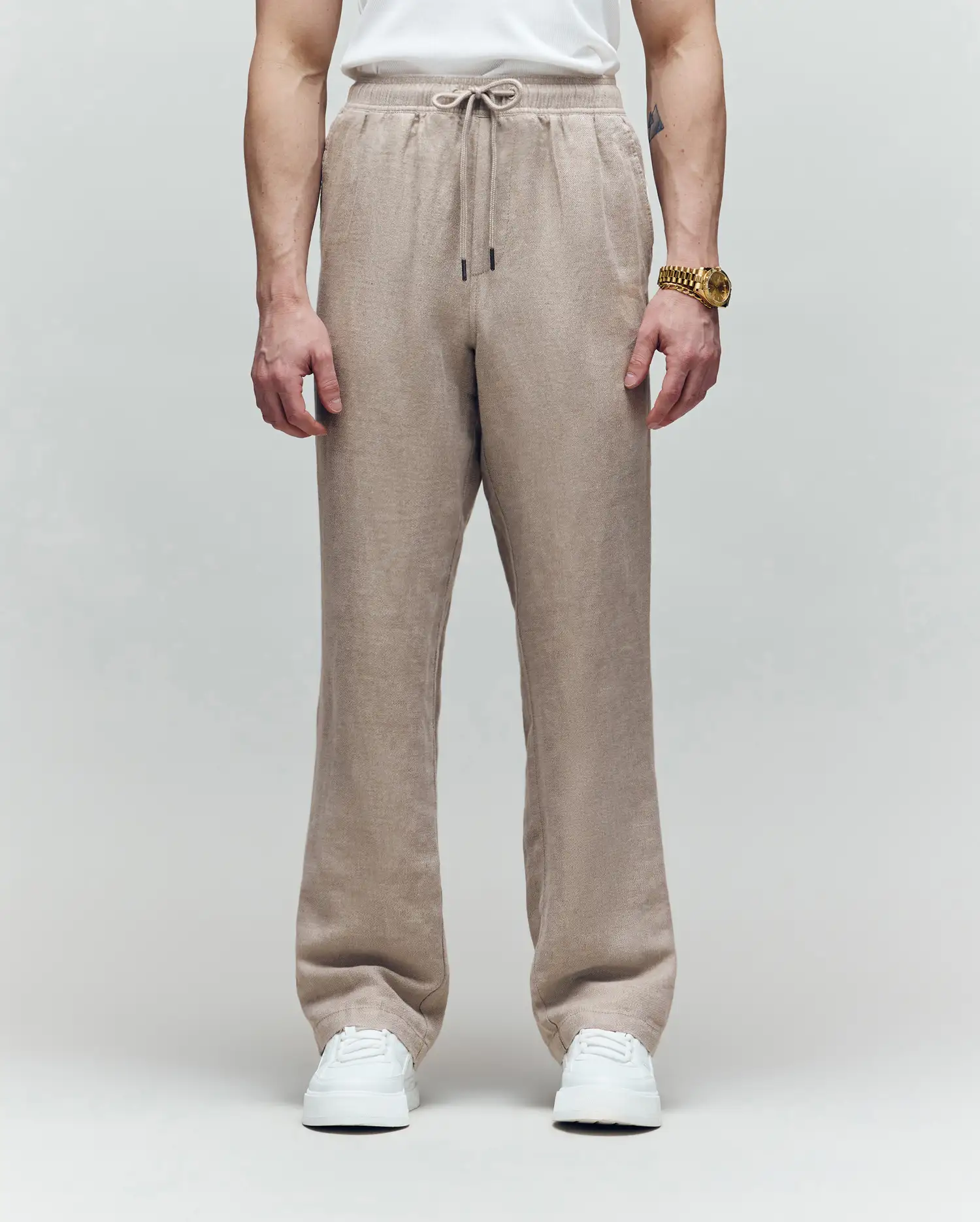 MENS FARRIS WIDE LEG LINEN PANT - MB0600007