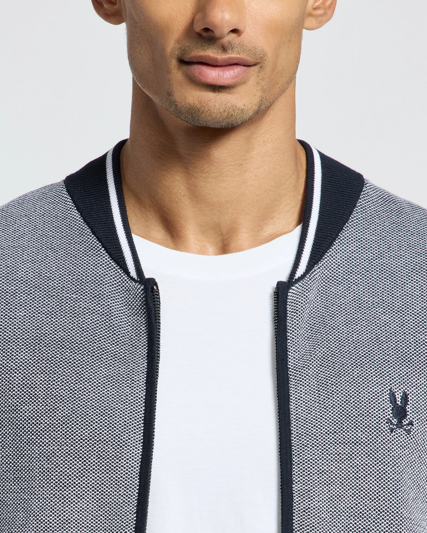 MENS HECTOR KNIT BOMBER - B6E577F200 - Image 3