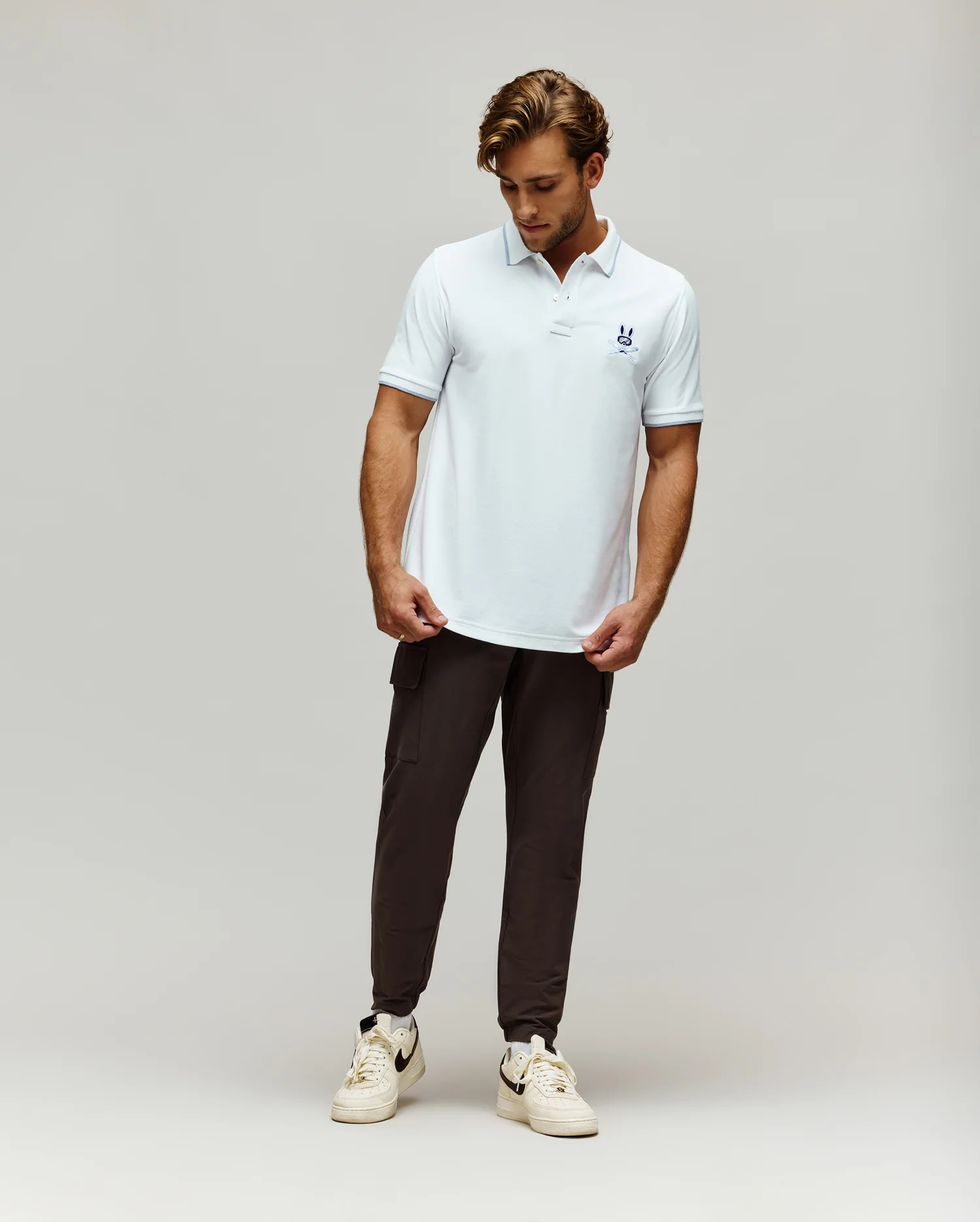 MENS INDIGO BUNNY PIQUE POLO - MT0100074 - Image 5