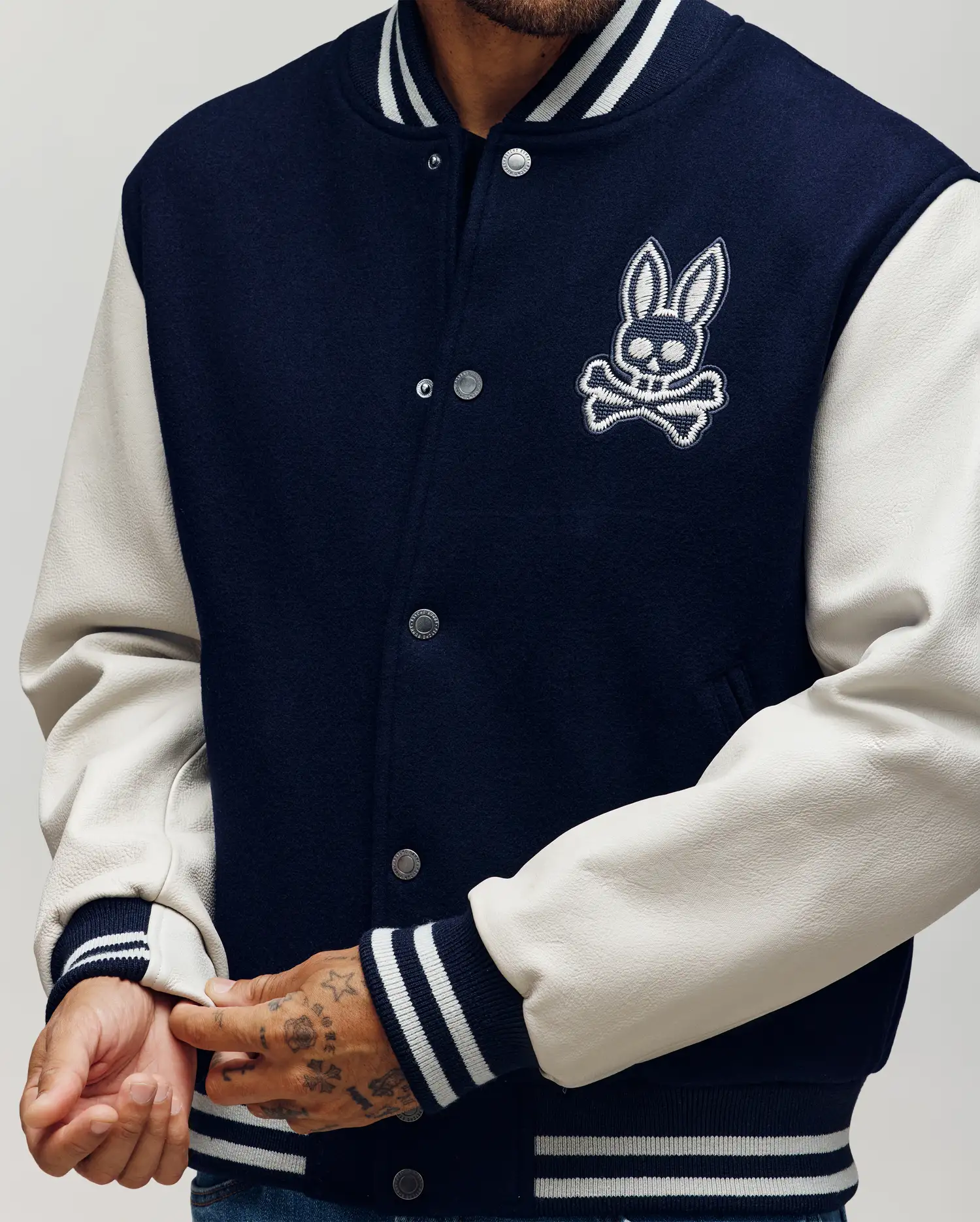 MENS JACOB LEATHER BOMBER - MO1100016 - Image 2