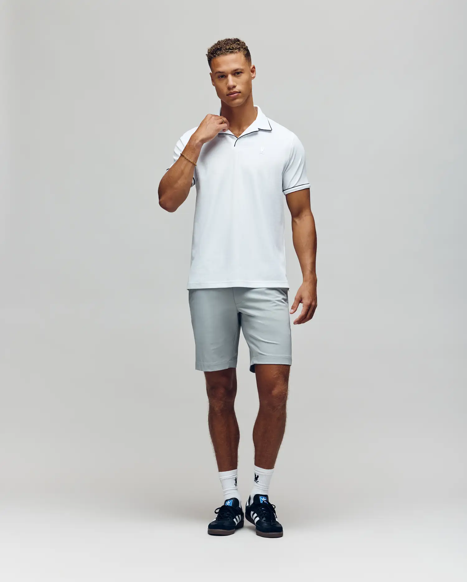 MENS JAXON SOFT PIQUE CAMP COLLAR POLO - MT0100006 - Image 3
