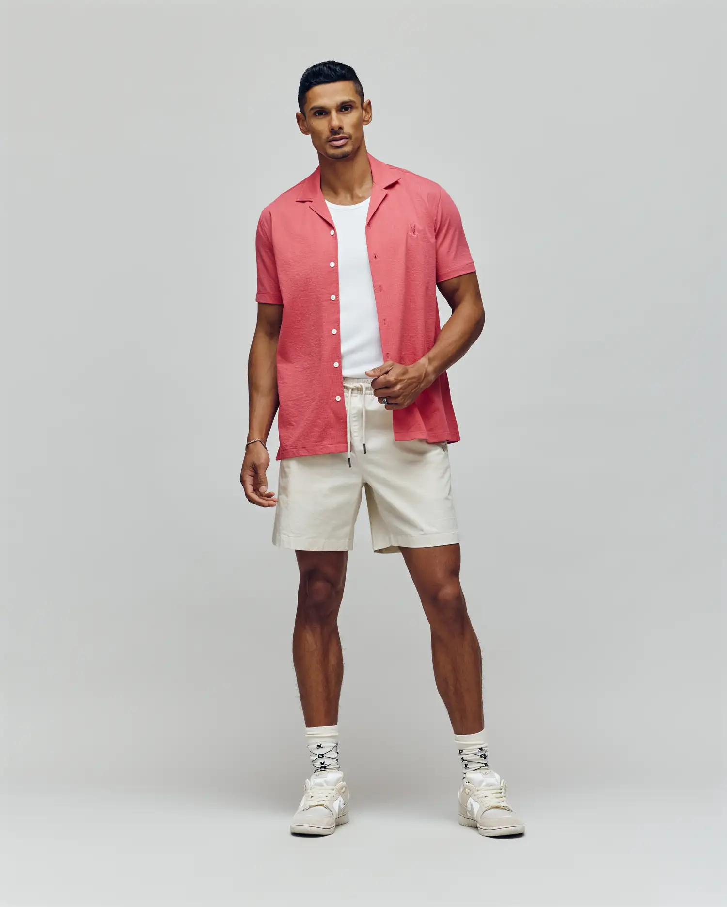 MENS JAYME KNIT SEERSUCKER CABANA COLLAR SHIRT - MT0300002 - Image 3