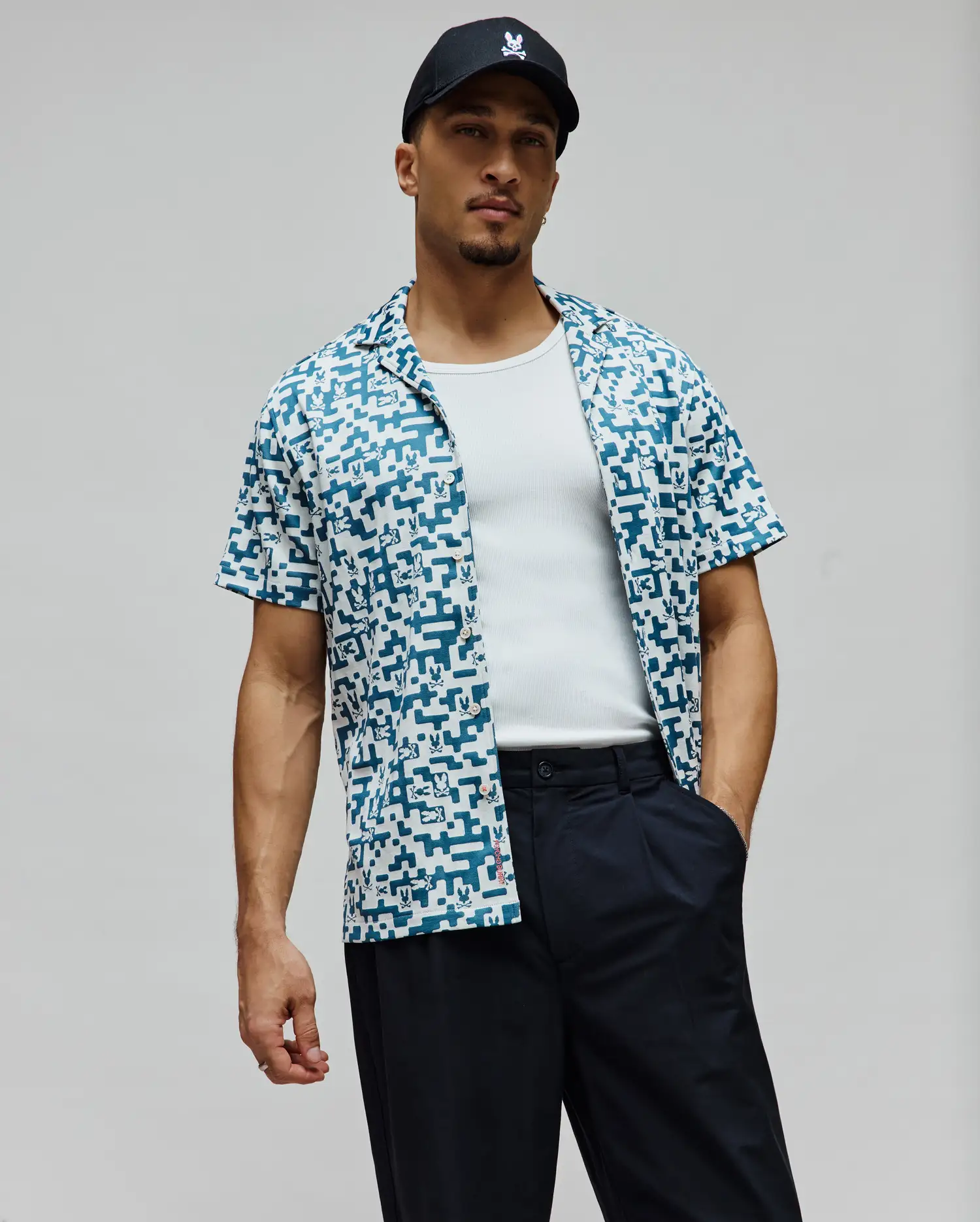 MENS JOSH JACQUARD SHIRT - MT0300072