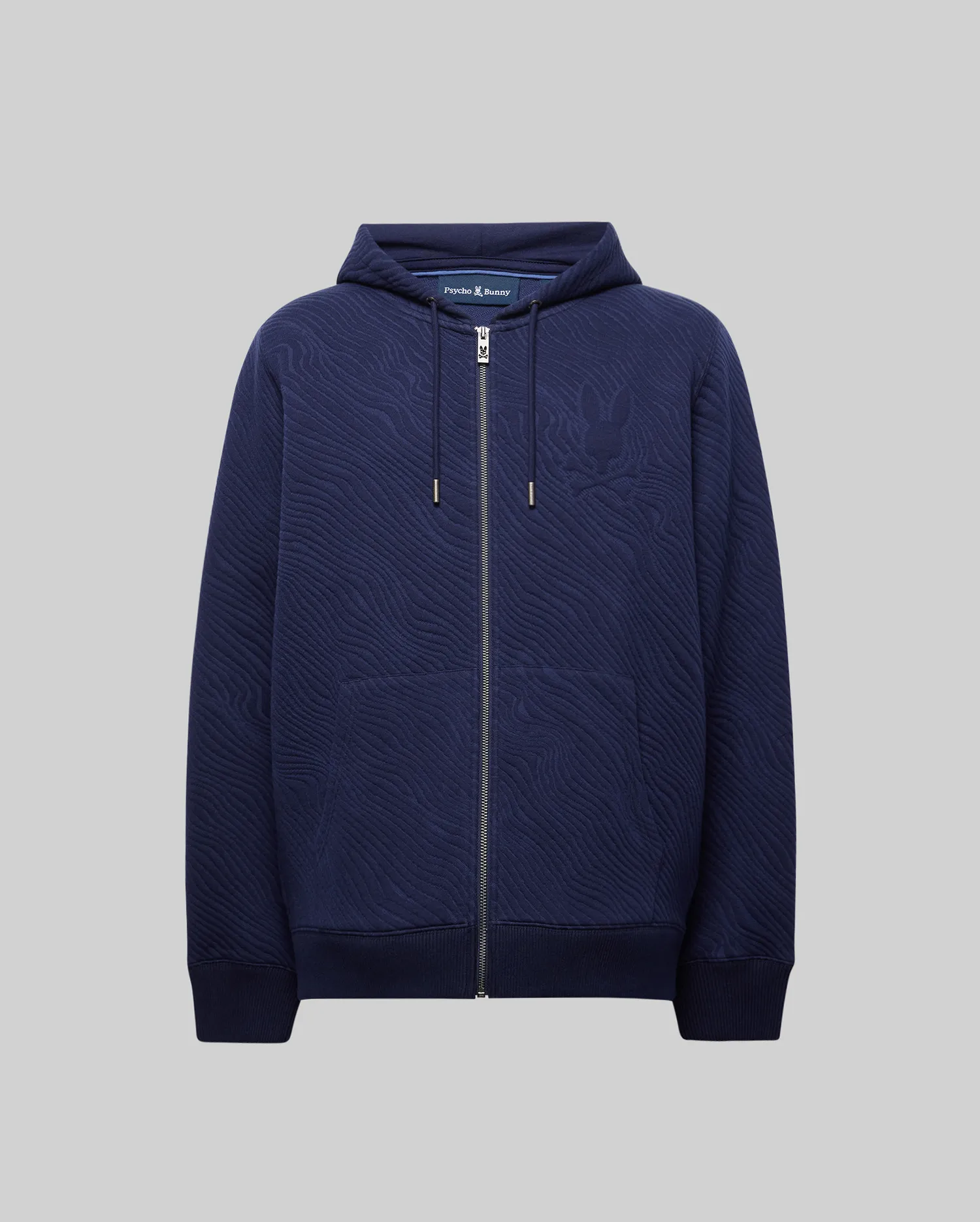 MENS KENDRICK DOUBLE KNIT JACQUARD ZIP TEXTURED HOODIE - MT0500149 - Image 5