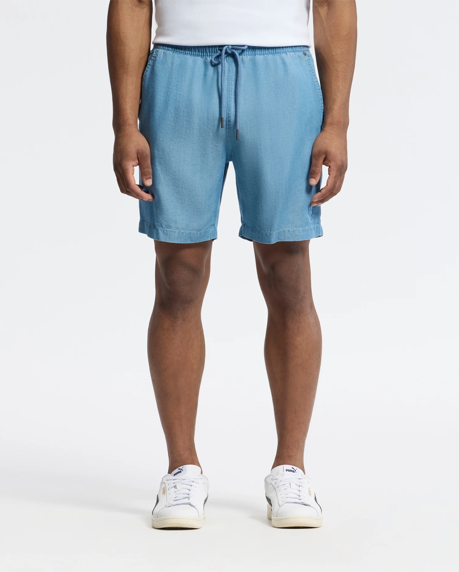 MENS KERVIN LIGHTWEIGHT DENIM WOVEN SHORT - B6R633F200