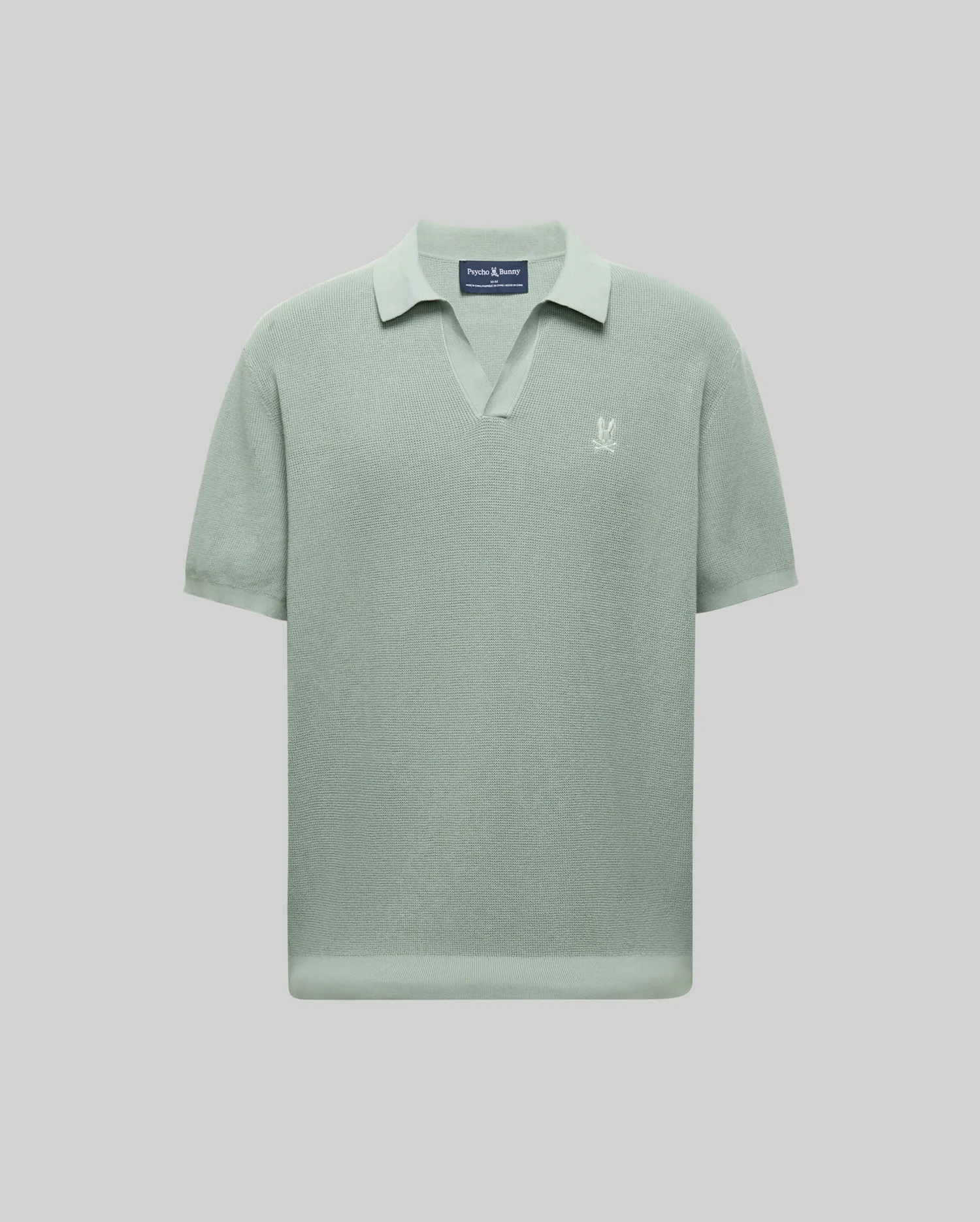 MENS LEETON JOHNNY COLLAR KNIT POLO - B6E562F200 - Image 7