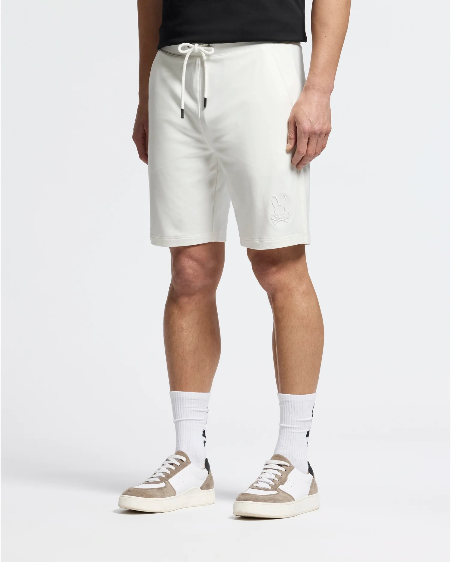 MENS LEVANZO EMBROIDERED MICRO FRENCH TERRY SWEATSHORT - B6R578F200 - Image 5