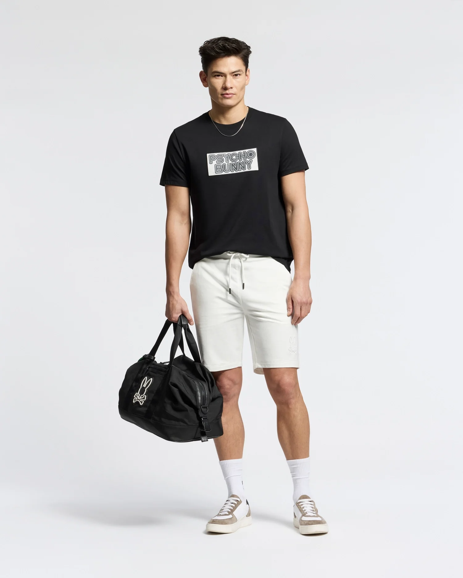 MENS LEVANZO EMBROIDERED MICRO FRENCH TERRY SWEATSHORT - B6R578F200 - Image 7