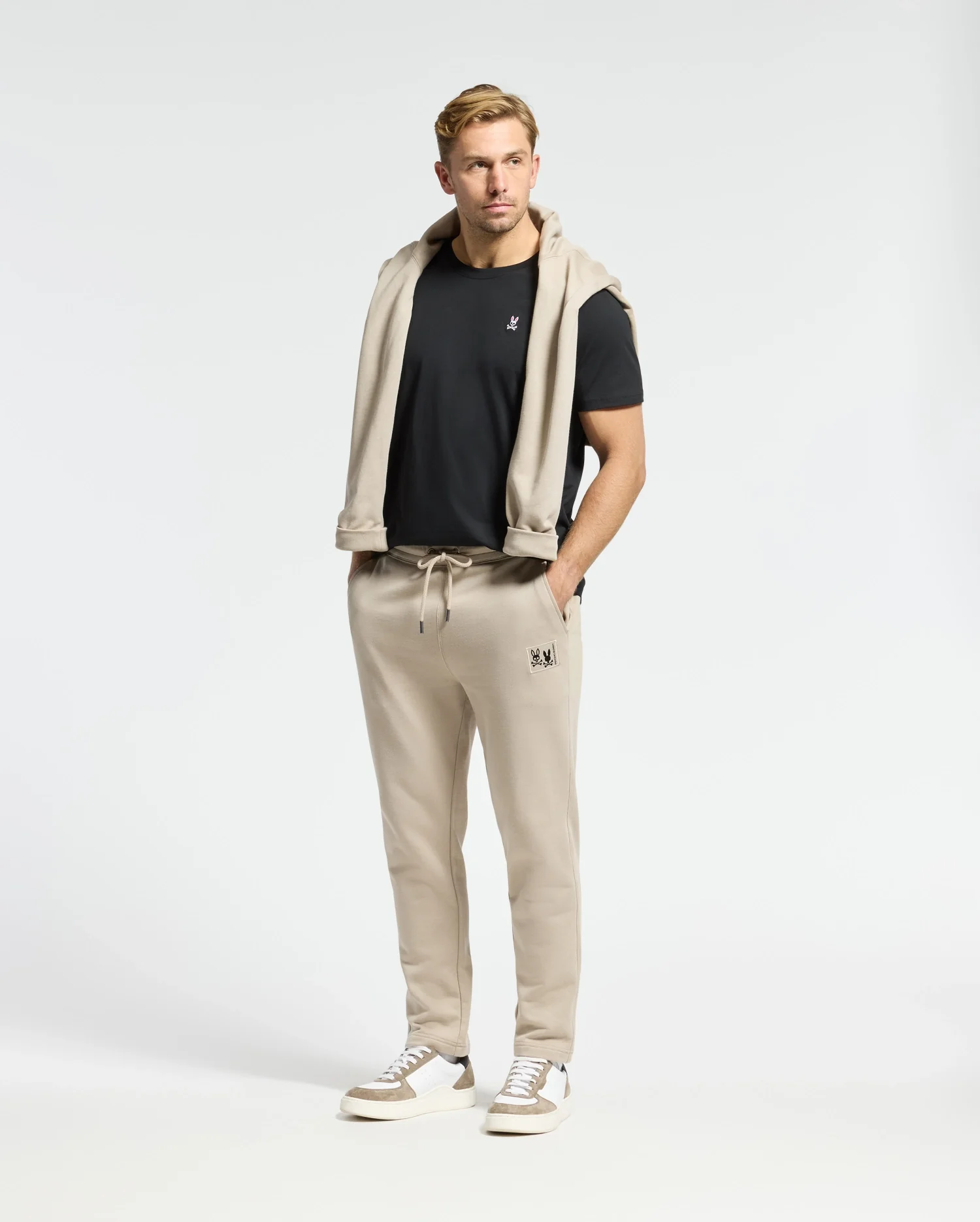 MENS MONROE TWILL PATCH FLEECE SWEATPANT - B6P929D200 - Image 7