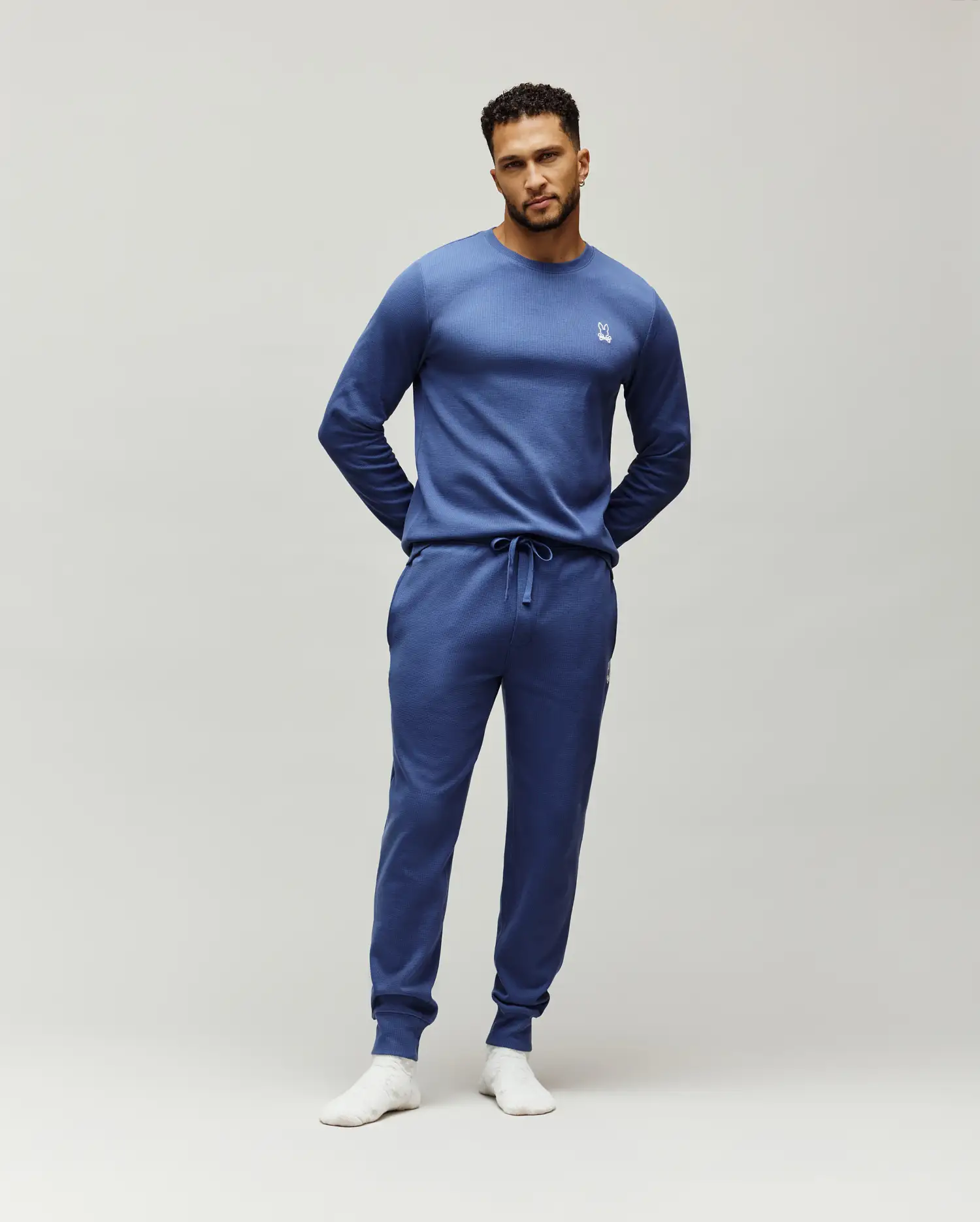 MENS NOE WAFFLE LOUNGE LONG SLEEVE TEE - MO1400026 - Image 4