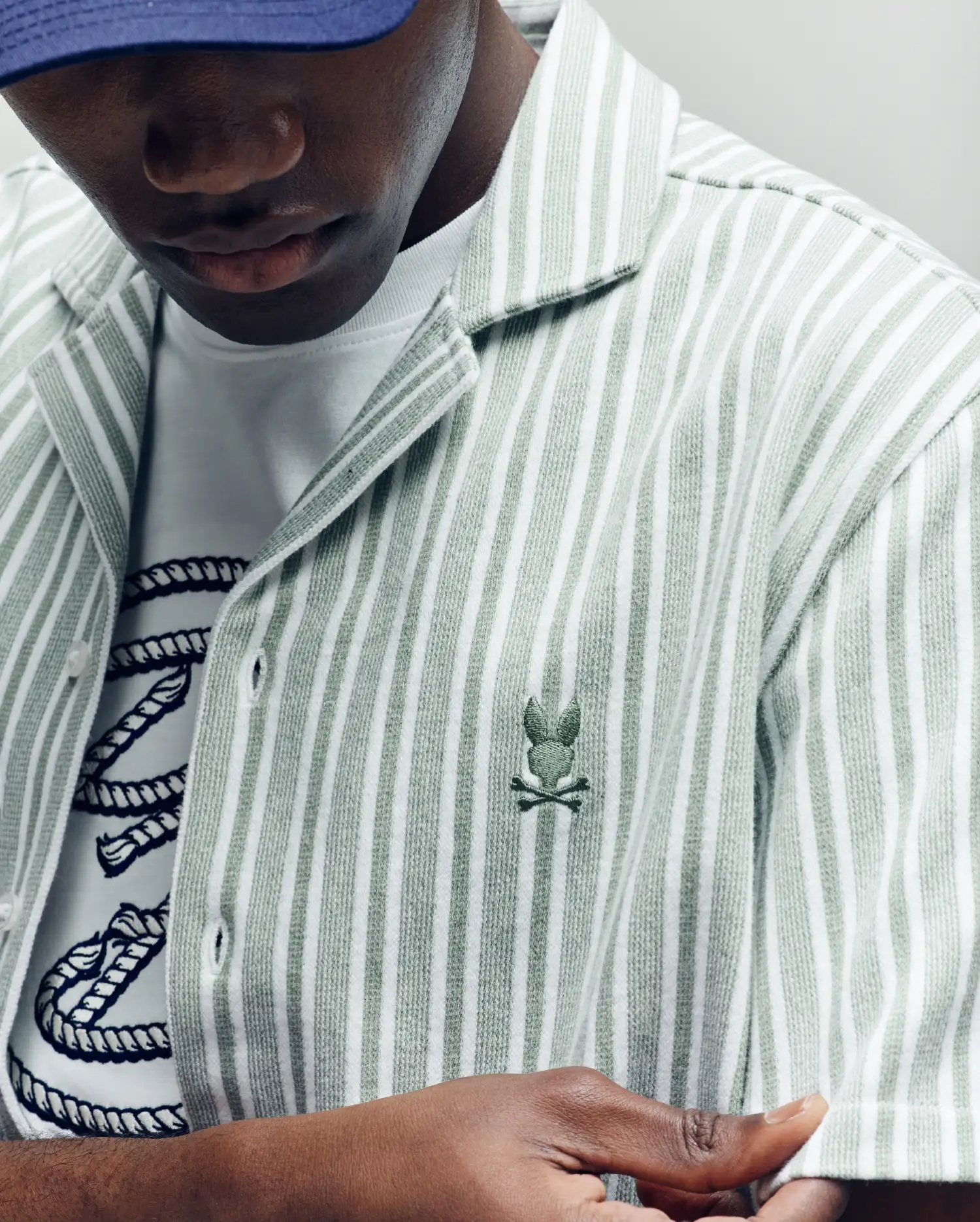 MENS ROBERT TEXTURE STRIPE SHIRT - MT0300005 - Image 2