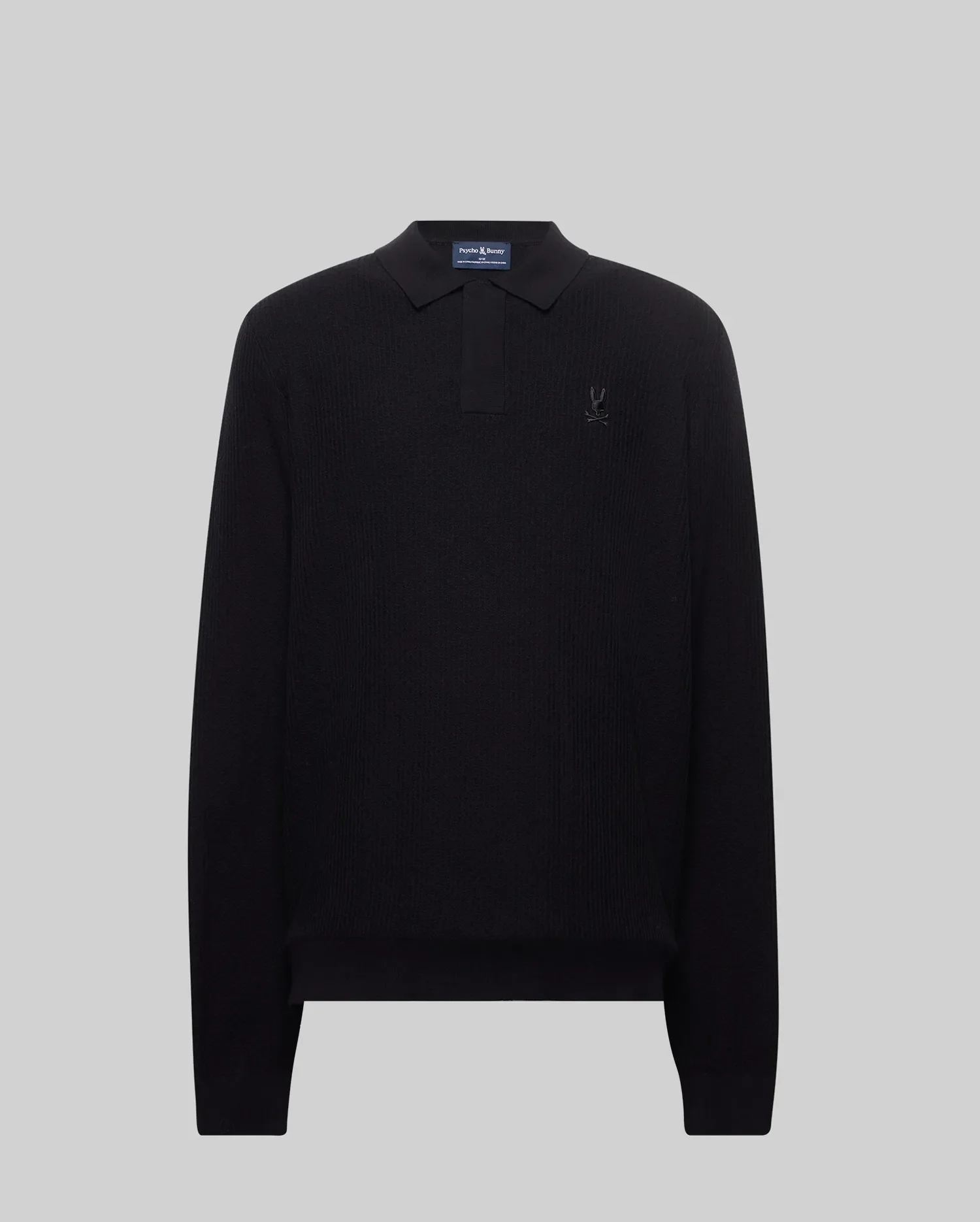 MENS ROMAN LONG SLEEVE KNIT POLO - MT0100153 - Image 5