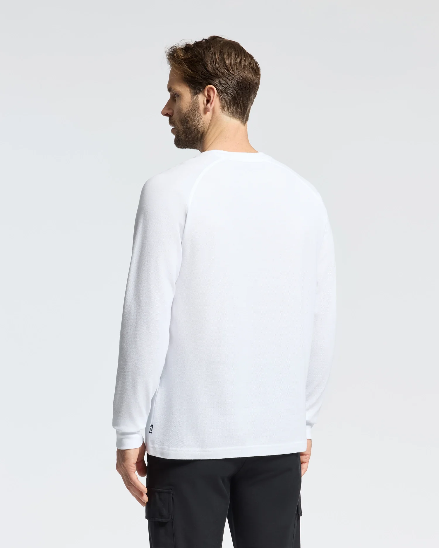 MENS TAYLOR PIQUE LONG SLEEVE TEE - B6T580F200 - Image 4