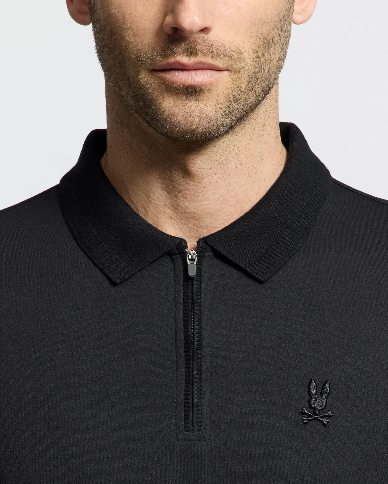 MENS TREVOR PERFORMANCE PIQUE ZIP UP POLO - B6K557F200 - Image 3