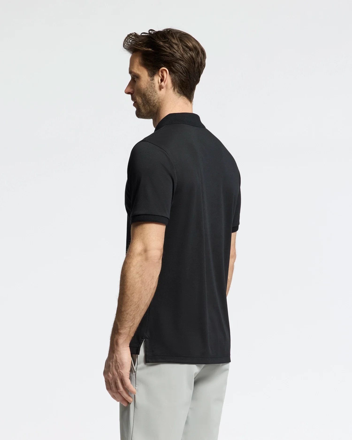 MENS TREVOR PERFORMANCE PIQUE ZIP UP POLO - B6K557F200 - Image 5
