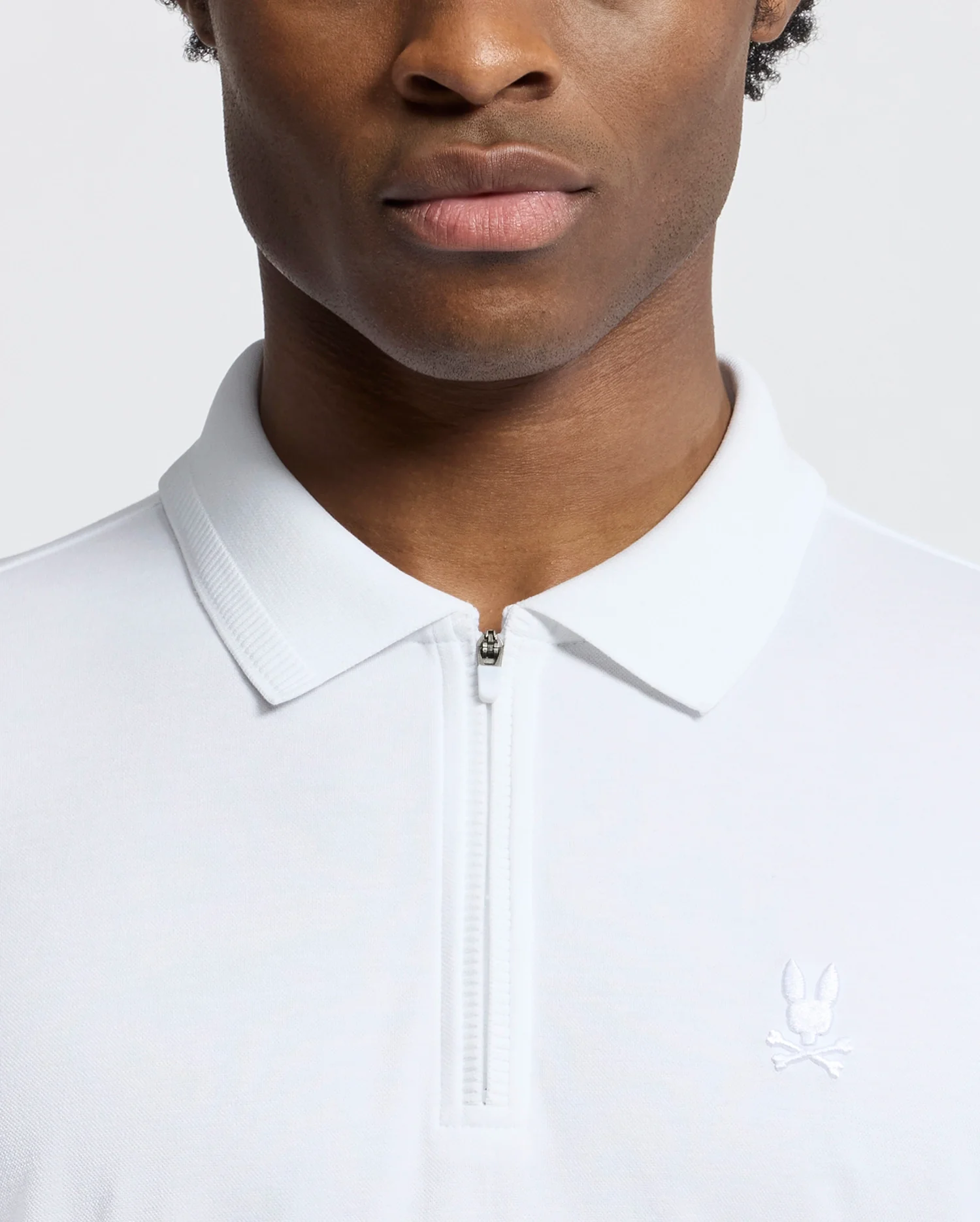 MENS TREVOR PERFORMANCE PIQUE ZIP UP POLO - B6K557F200 - Image 3