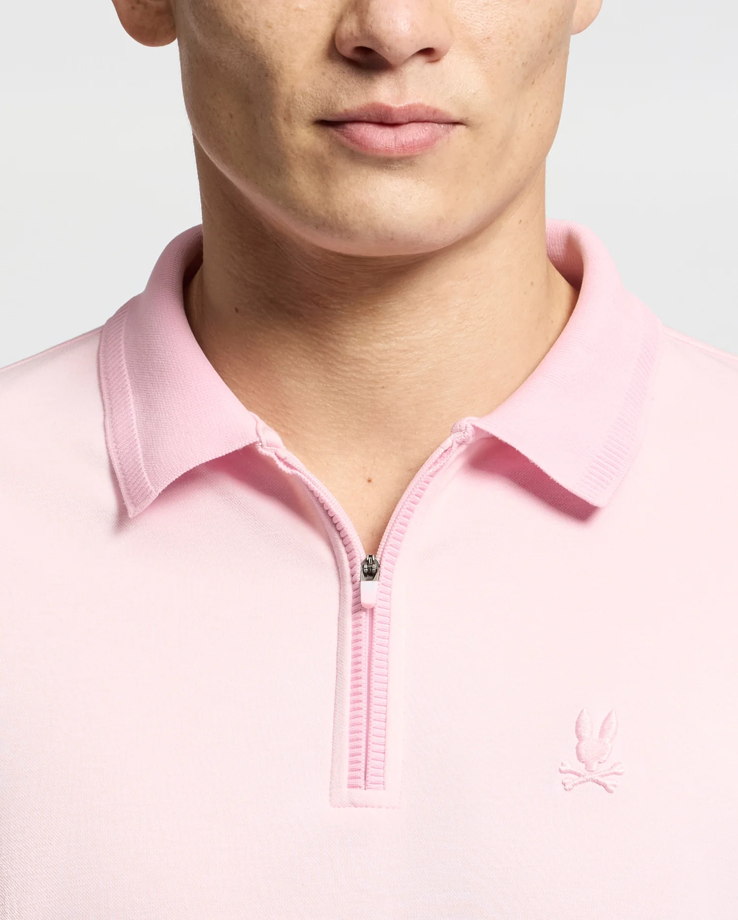 MENS TREVOR PERFORMANCE PIQUE ZIP UP POLO - B6K557F200 - Image 3