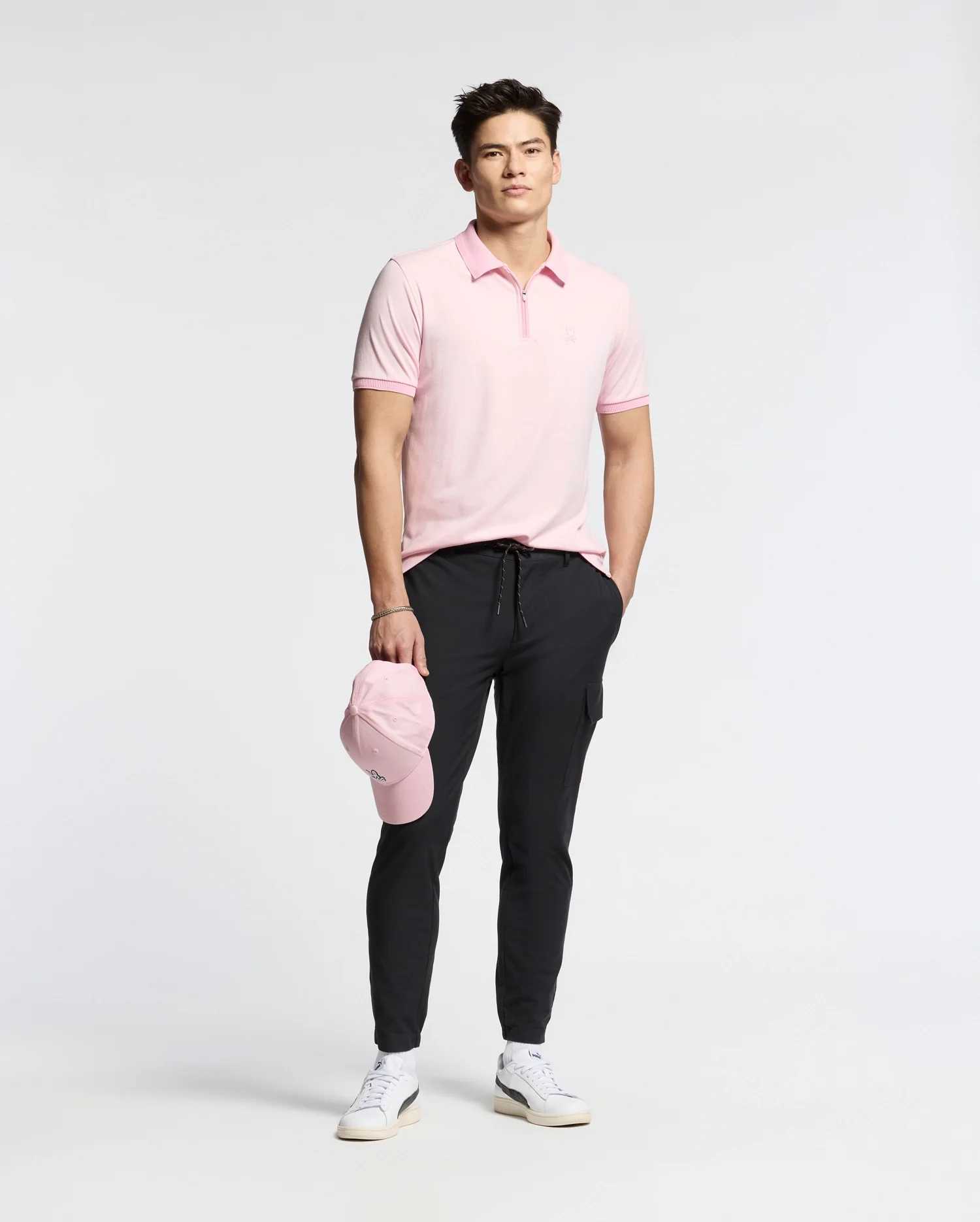 MENS TREVOR PERFORMANCE PIQUE ZIP UP POLO - B6K557F200 - Image 6
